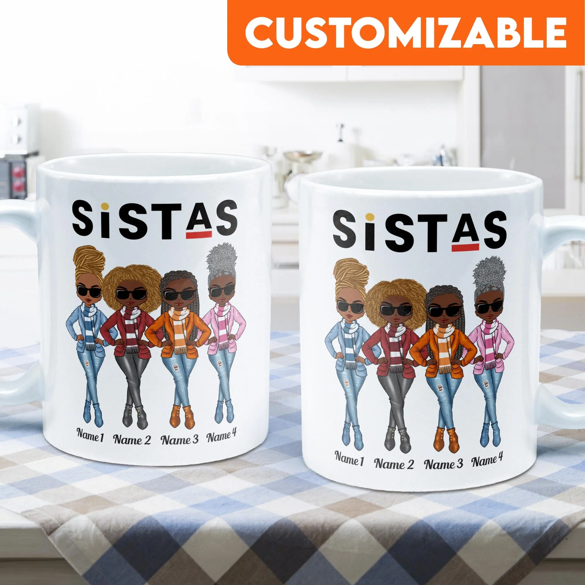 Sistas - Personalized Mug - Image 6
