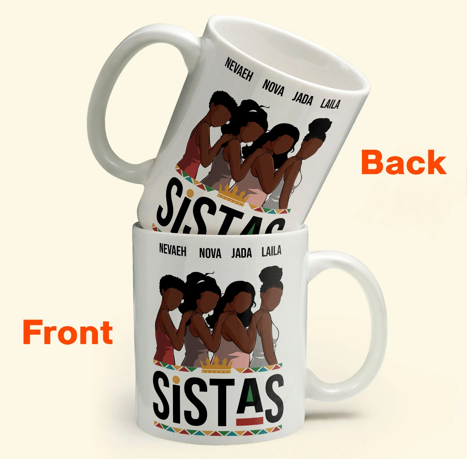 Sistas - Personalized Mug - Image 3