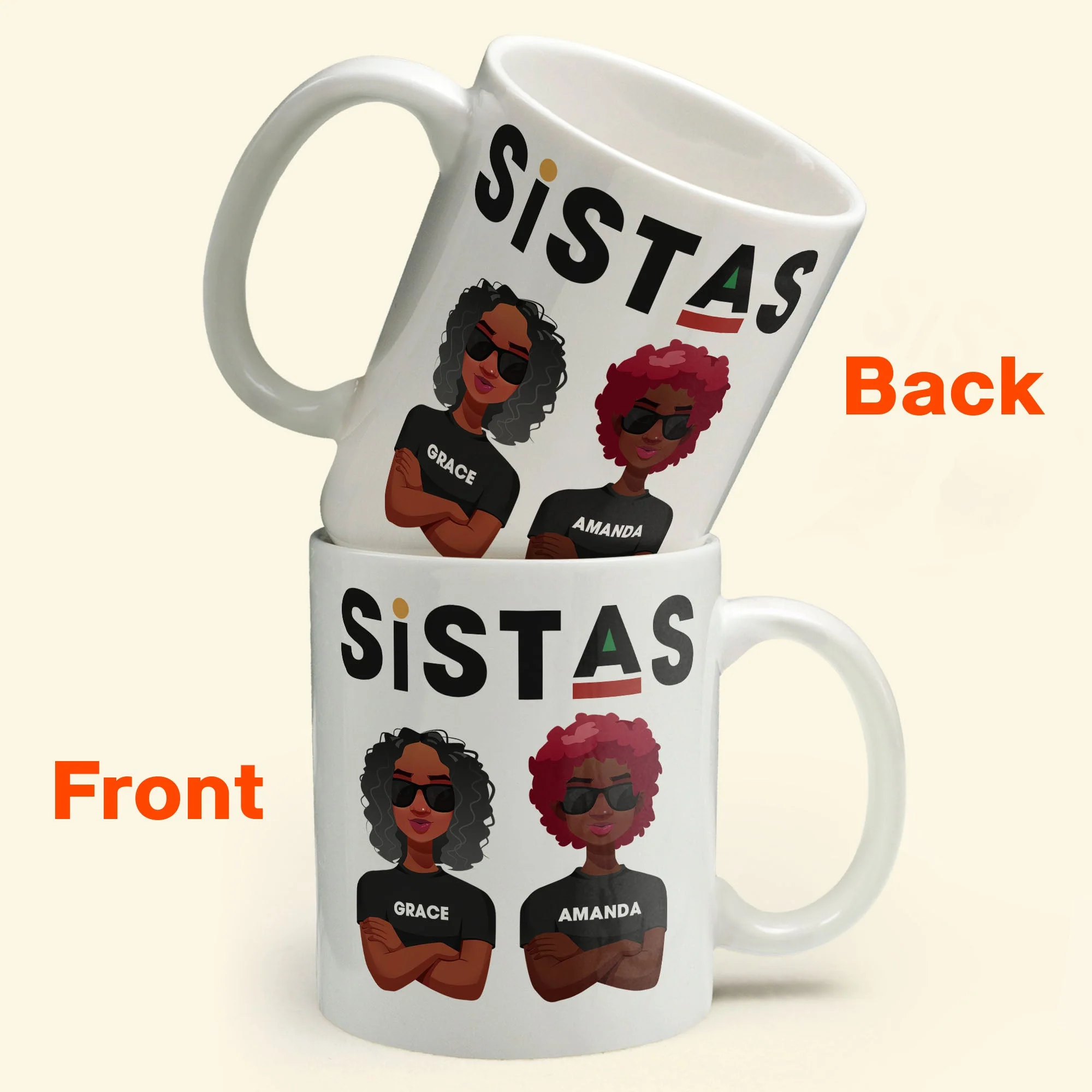 Sistas - Personalized Mug - Image 2