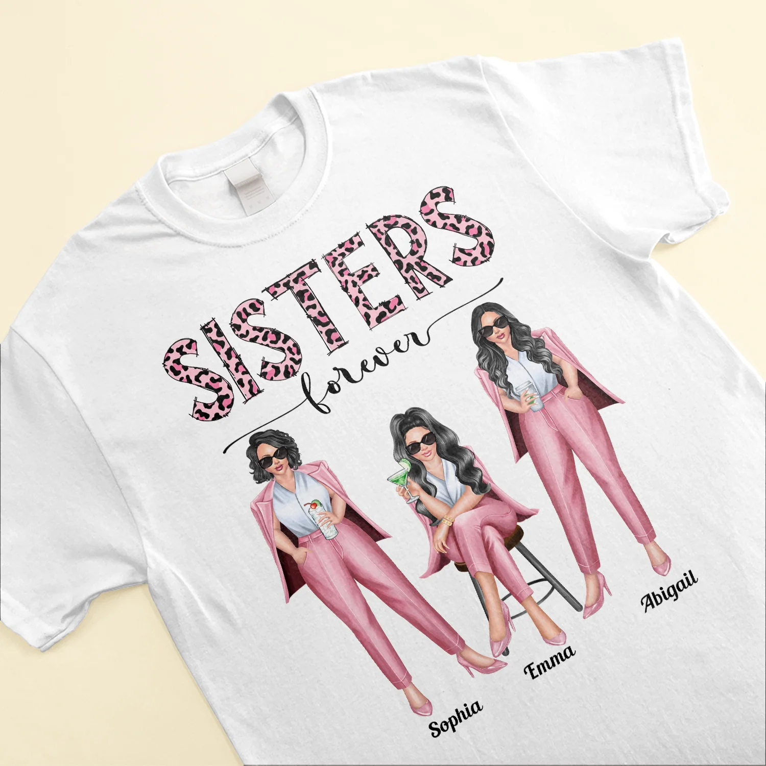Sisters, Besties Forever - Personalized Shirt - Image 3