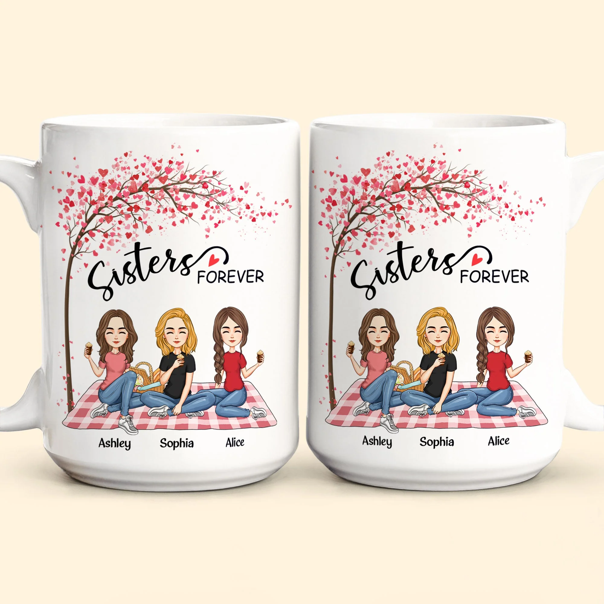 Sisters Forever - Limited Edition - Personalized Mug - Image 2