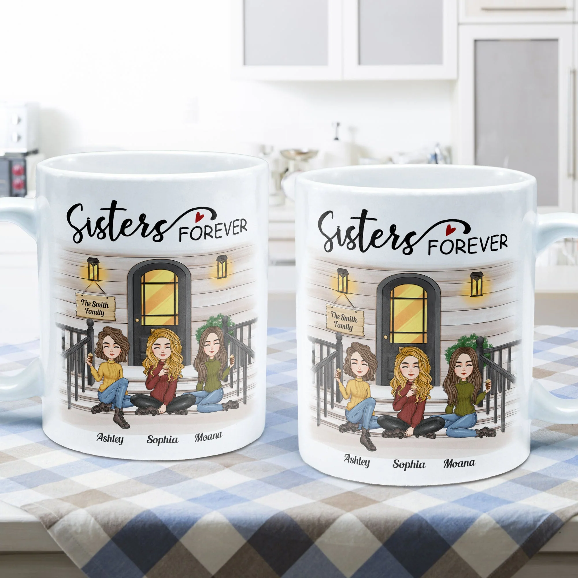 Sisters Forever - Personalized Mug - Image 5