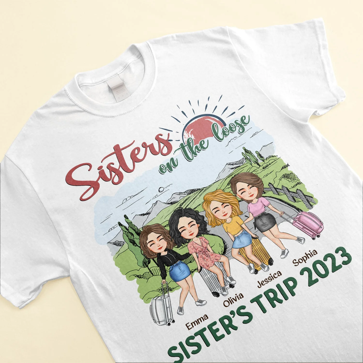 Sisters On The Loose - Personalized Shirt - Image 3