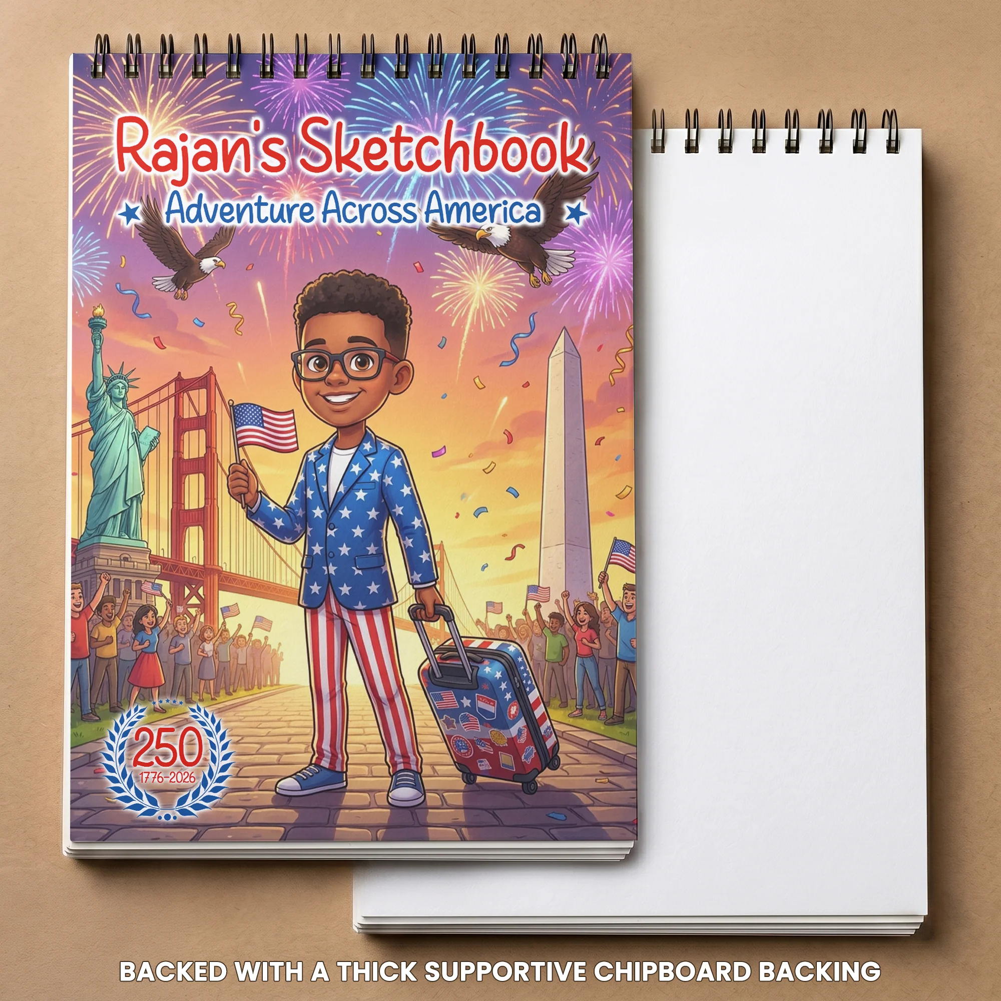 Sketchbook Adventure Across America - Personalized Sketch Book - Image 5