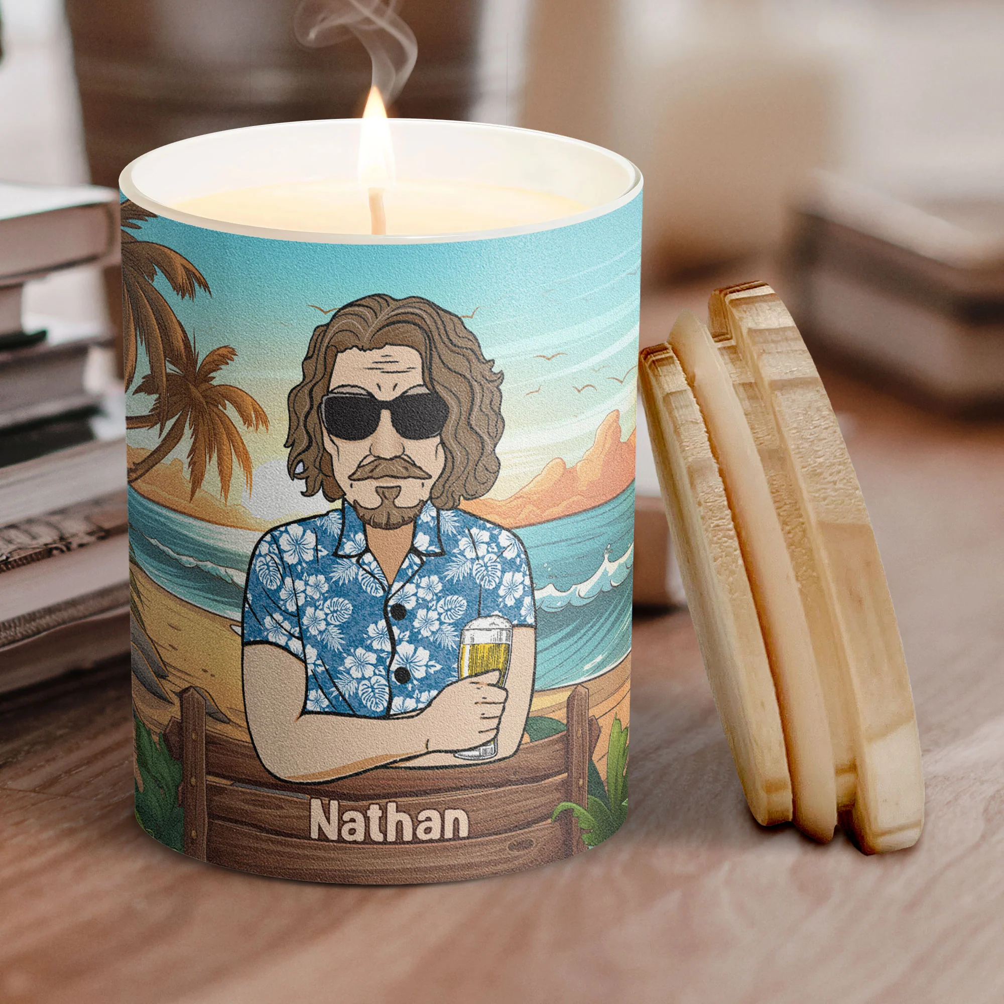 Smells Like It's Not My Problem Anymore - Personalized Candle - Image 4