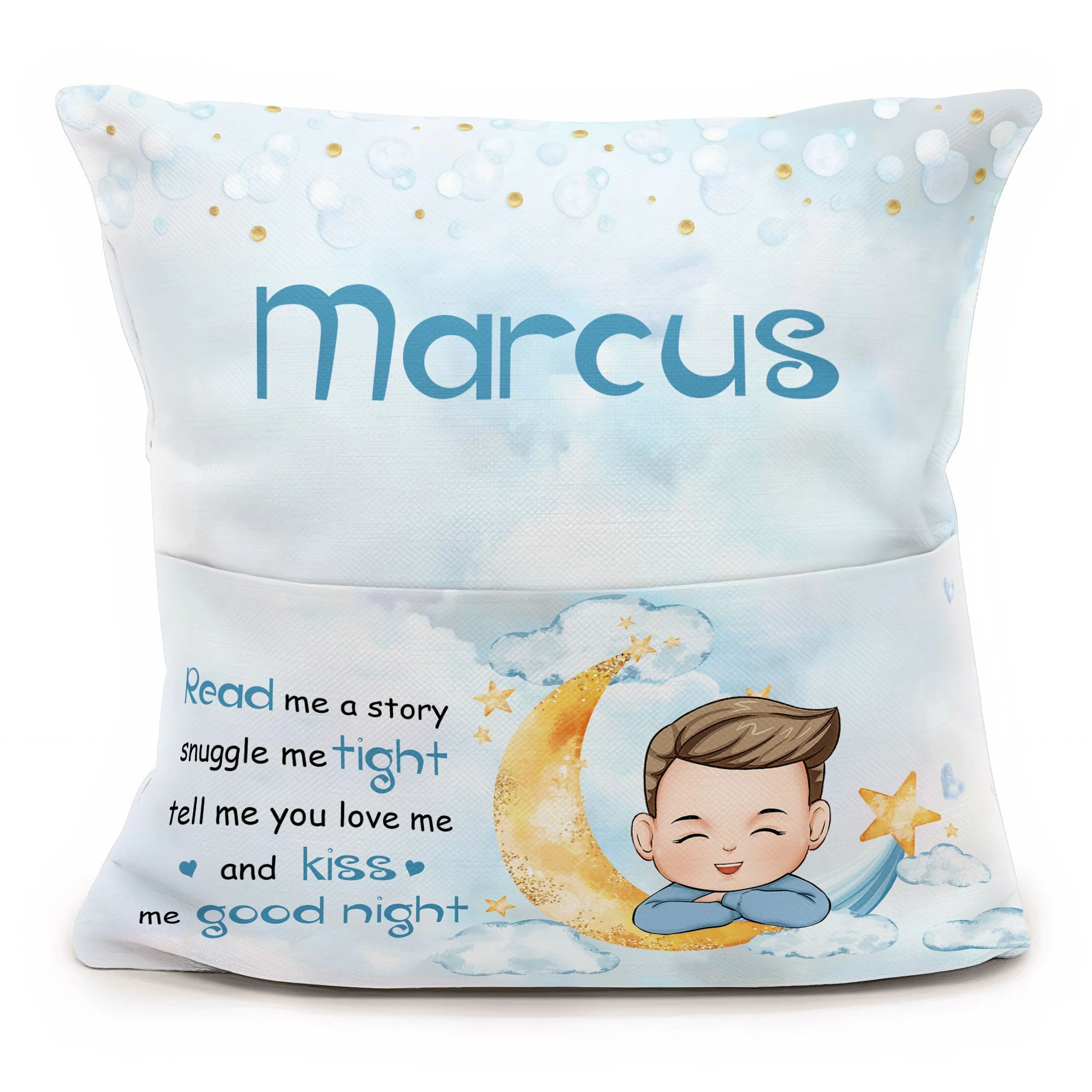Snuggle Me Tight - Personalized Pocket Pillow (Insert Included) - Image 2