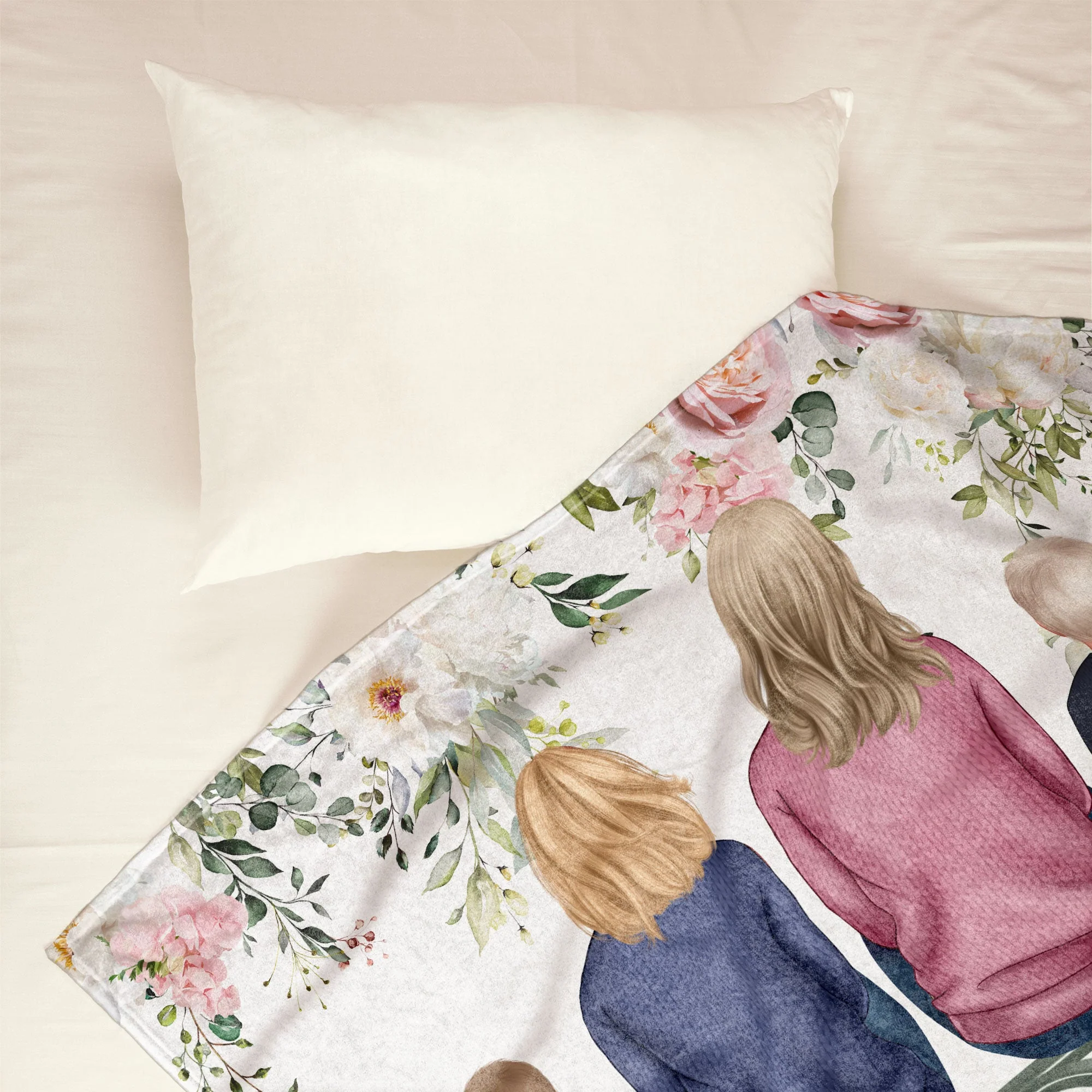 Snuggle This Blanket - It Reminds How Much We Love You  - Personalized Mom Blanket - Image 2