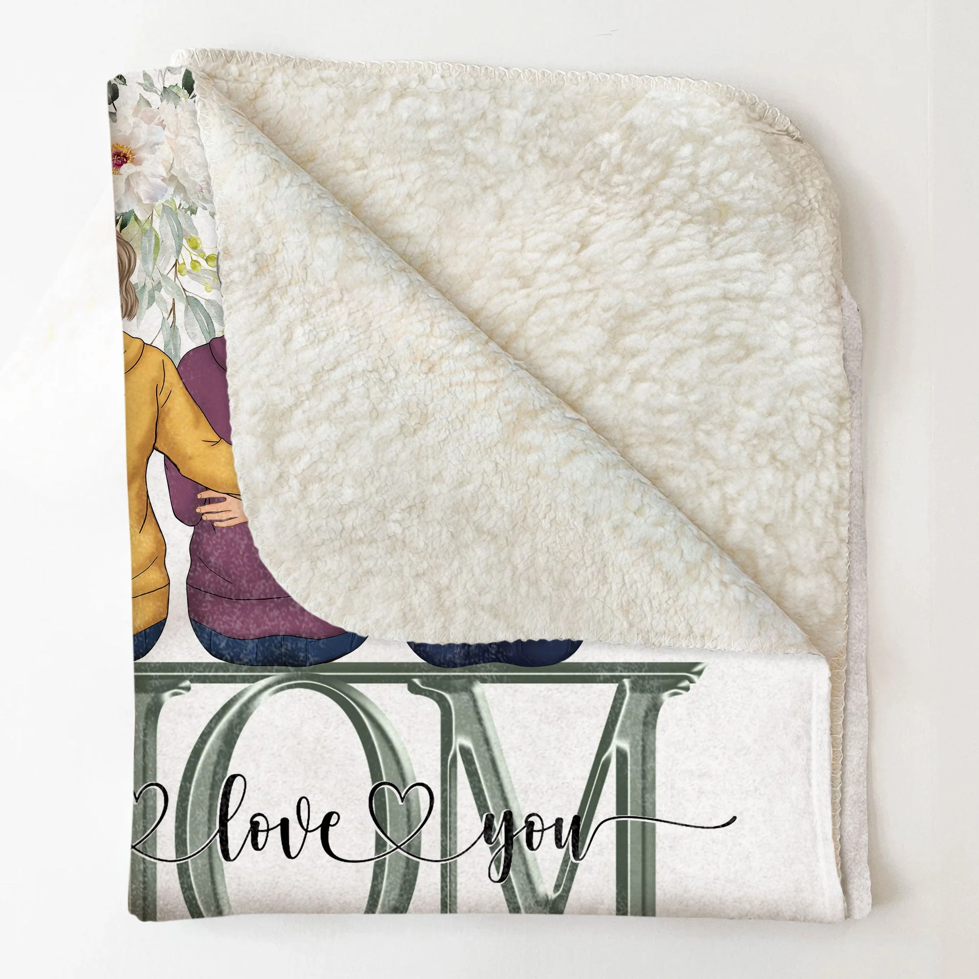 Snuggle This Blanket - It Reminds How Much We Love You  - Personalized Mom Blanket - Image 4