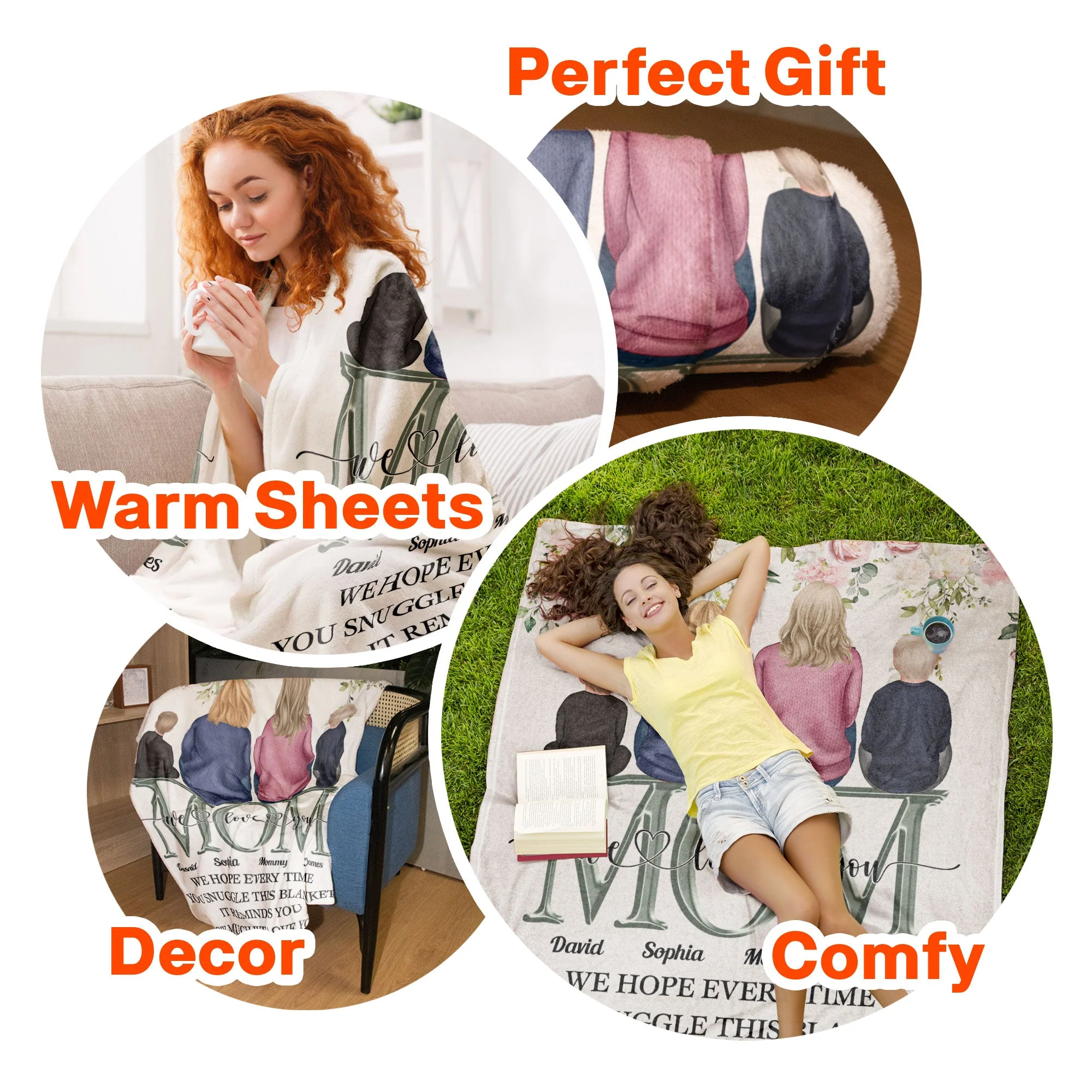 Snuggle This Blanket - It Reminds How Much We Love You  - Personalized Mom Blanket - Image 7