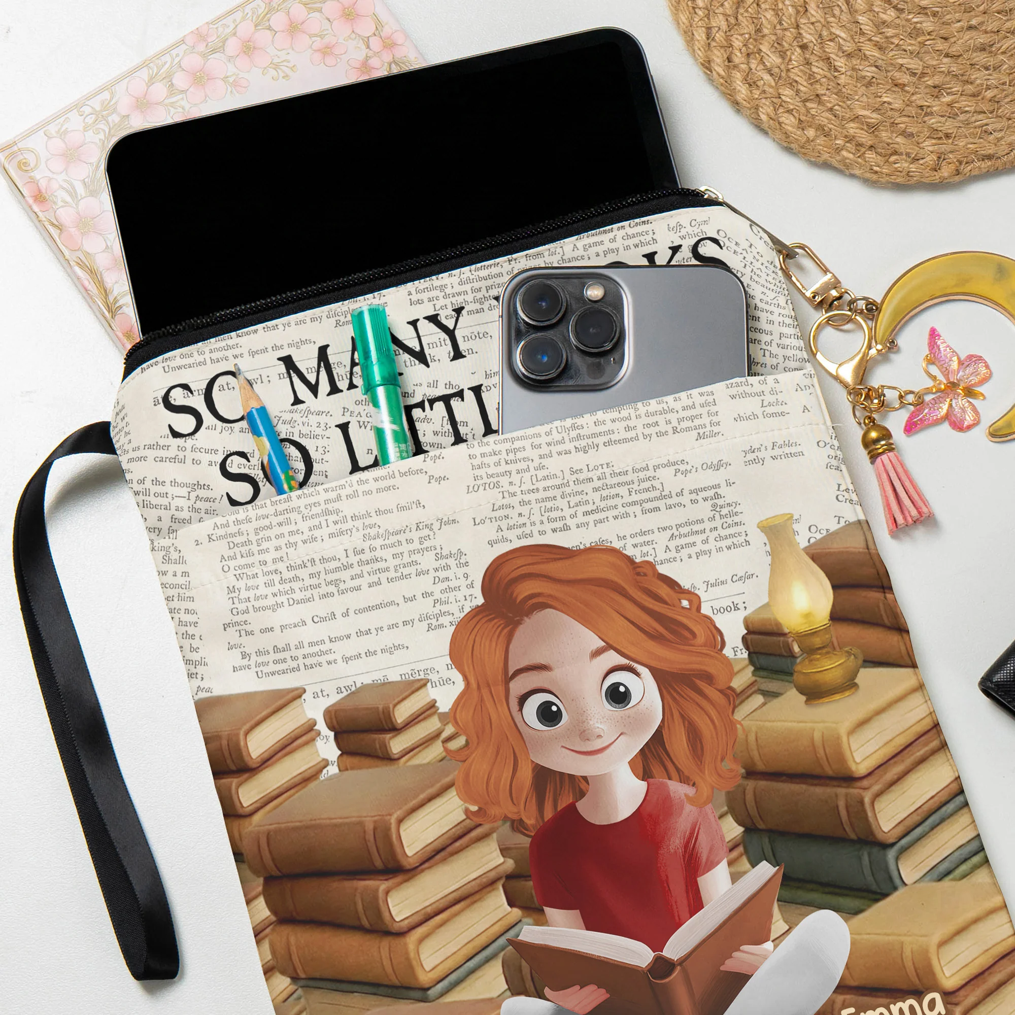 So Many Books So Little Time - Personalized Book Sleeve - Image 4