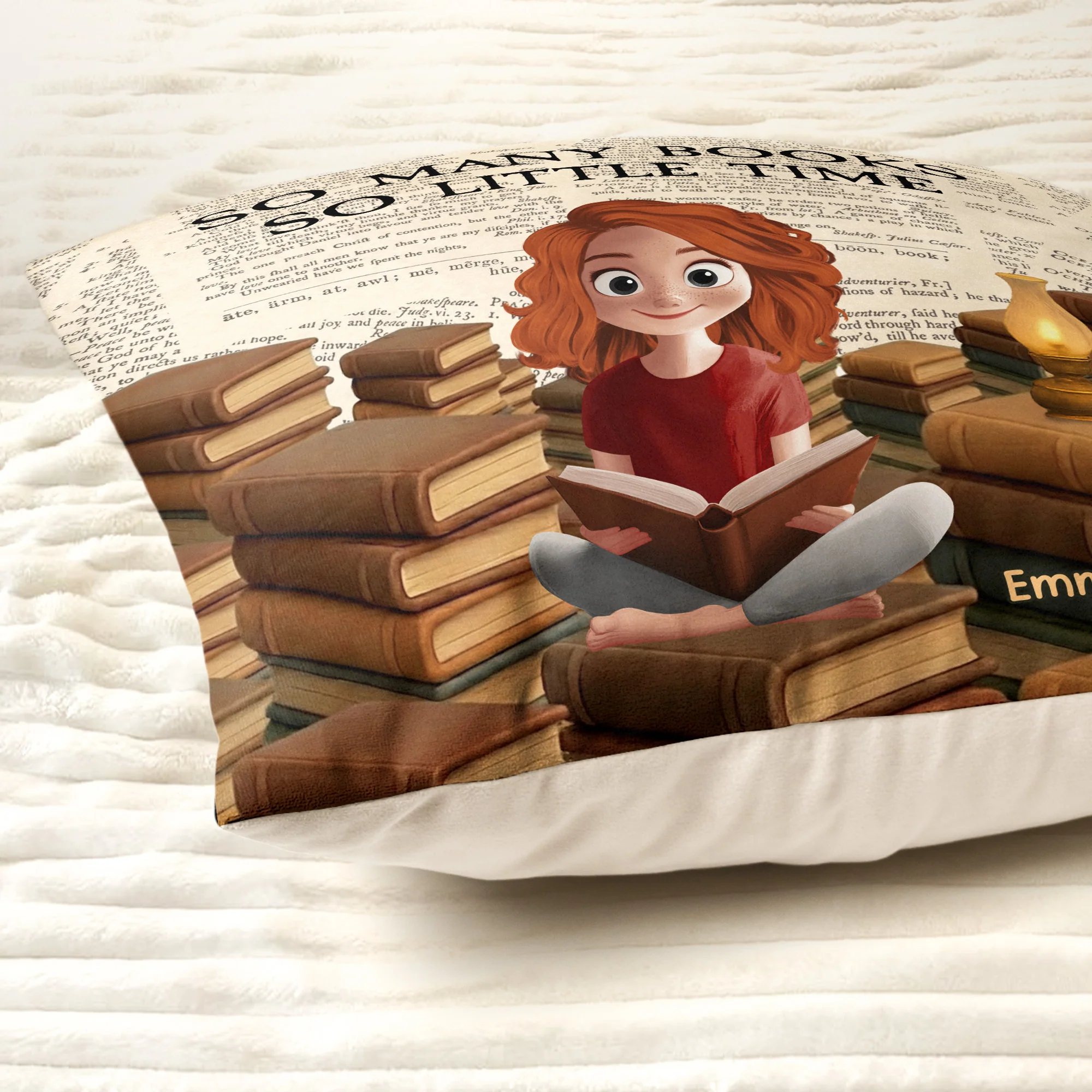 So Many Books So Little Time - Personalized Pillows - Image 3