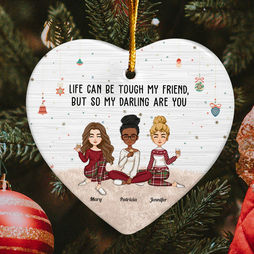 So My Darling Are You - Personalized Heart Shaped Ceramic Ornament - Image 3