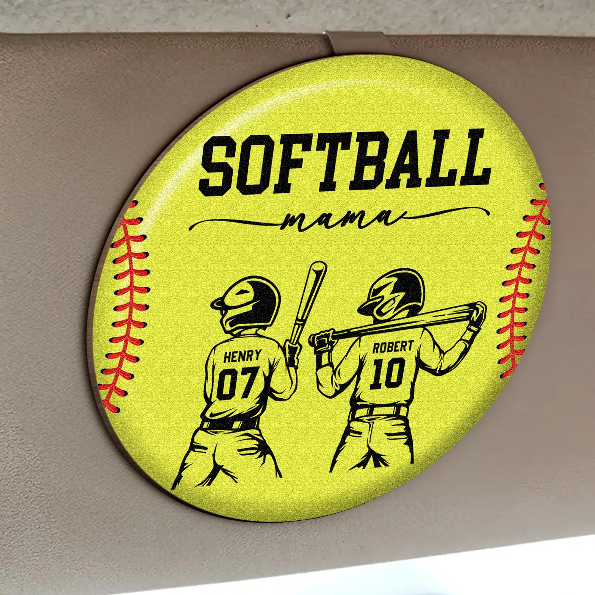 Softball Mom That's My Kid - Personalized Car Visor Clip - Image 2