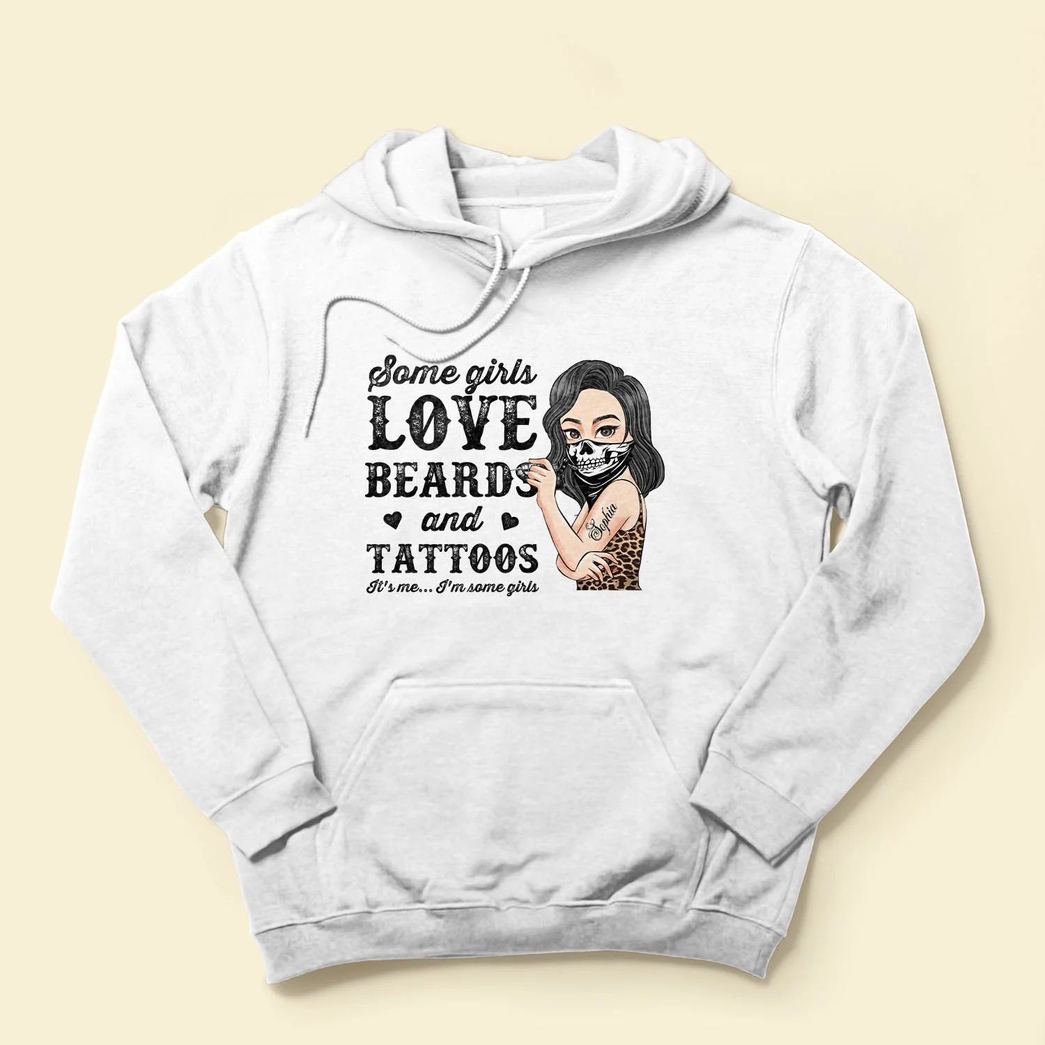 Some Girls Love Beards And Tattoos - Personalized Shirt - Birthday Gift For Tattoo Girl, Tattoo Woman - Image 4