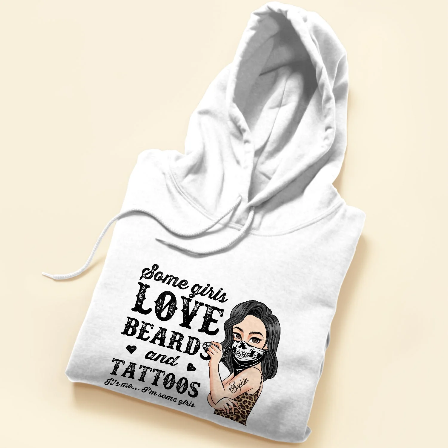 Some Girls Love Beards And Tattoos - Personalized Shirt - Birthday Gift For Tattoo Girl, Tattoo Woman - Image 5