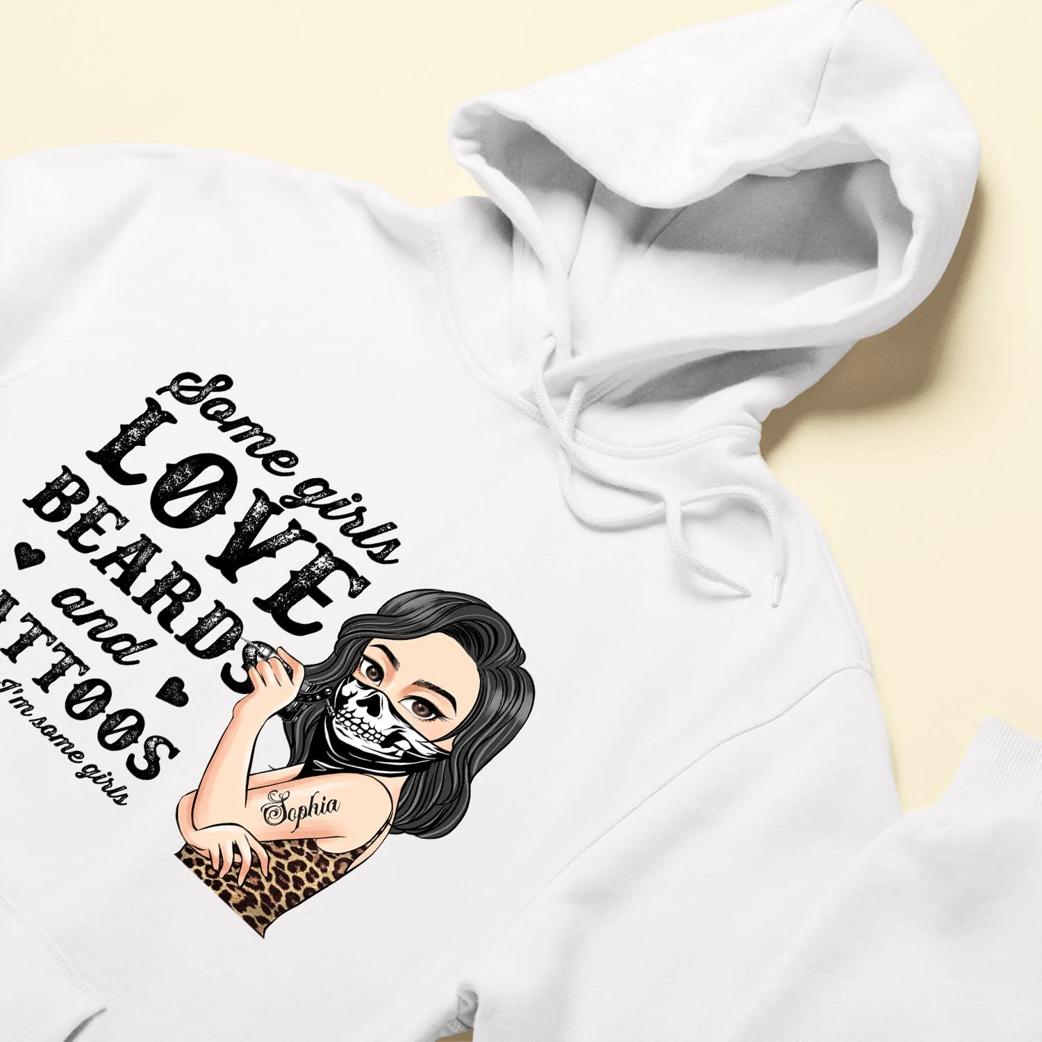 Some Girls Love Beards And Tattoos - Personalized Shirt - Birthday Gift For Tattoo Girl, Tattoo Woman - Image 6