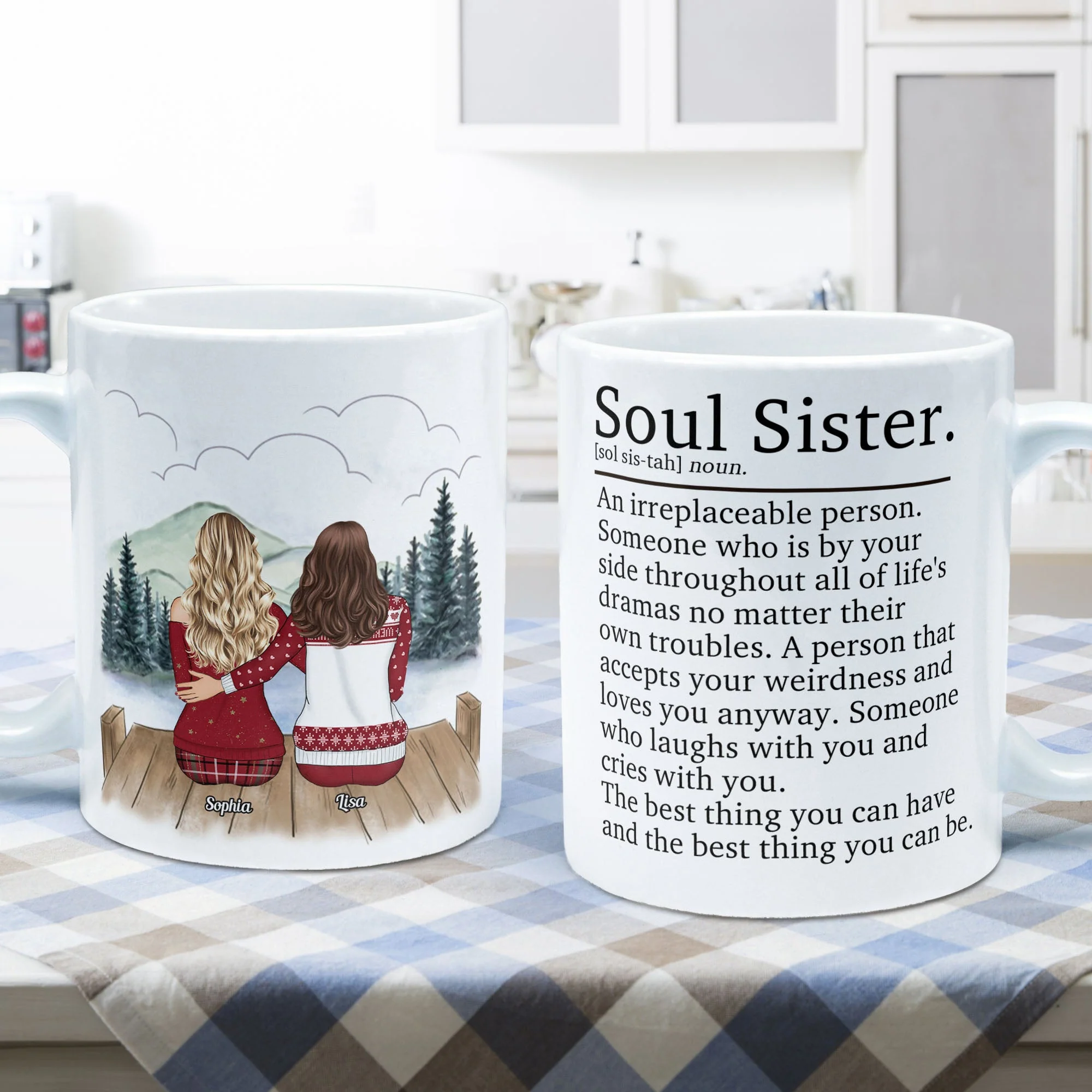 Soul Sister An Irreplacable Person - Personalized Mug - Christmas Gift For Friends, Best Friends, Besties - Image 6