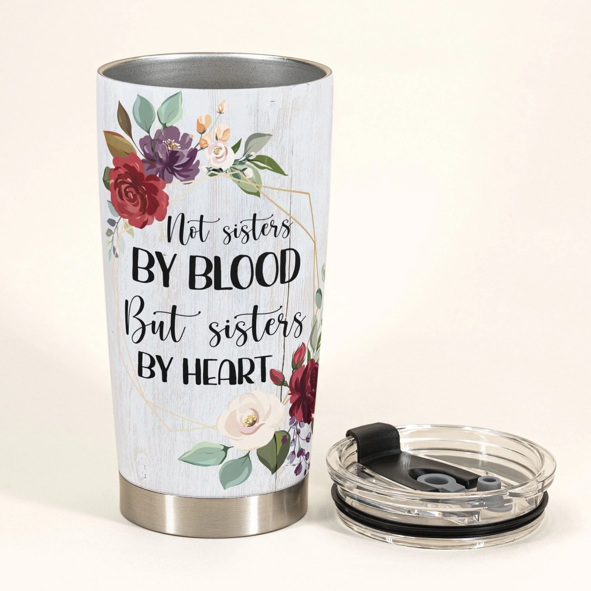Soul Sisters Not Sisters By Blood But Sisters By Heart - Personalized Tumbler Cup - Image 4