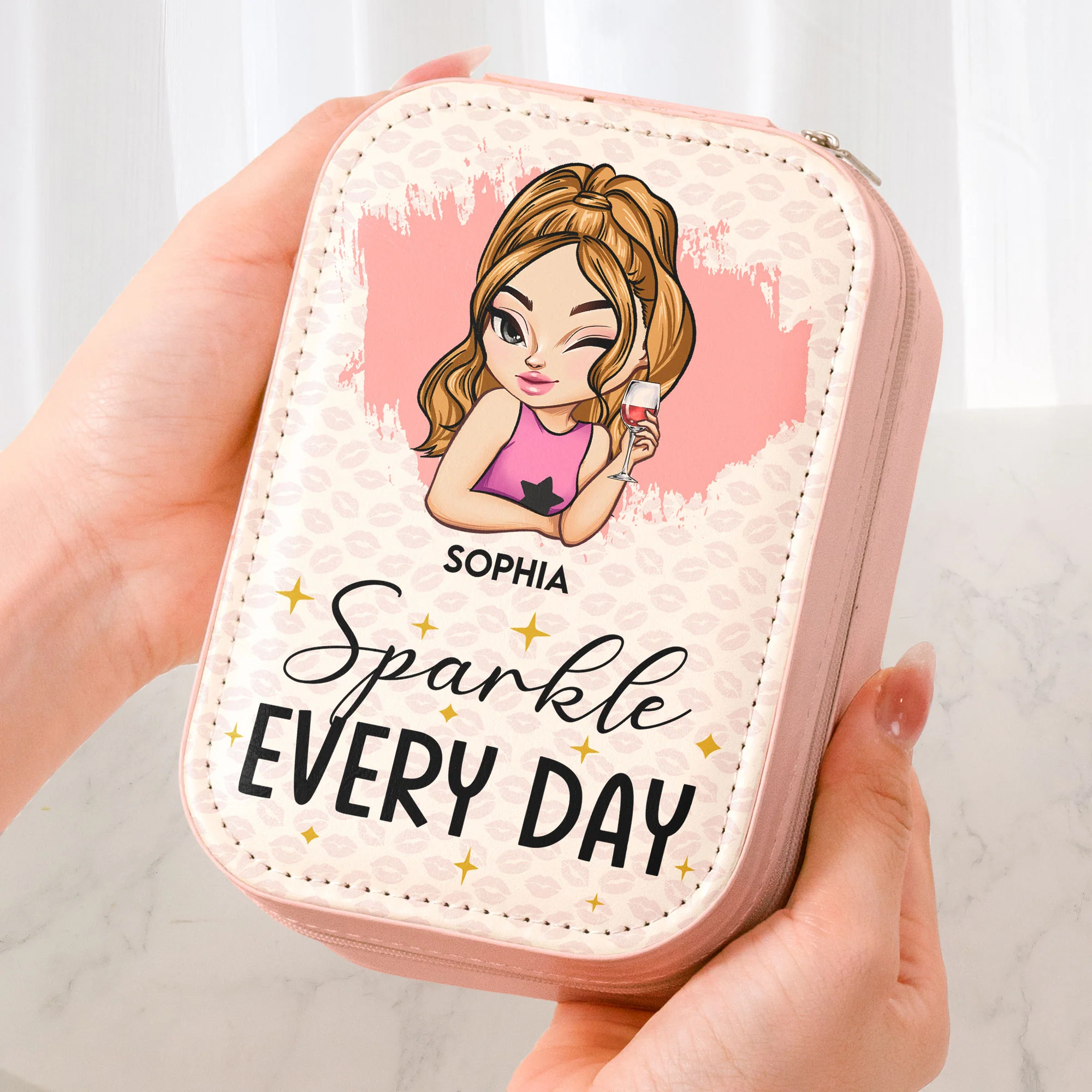 Sparkle Everyday - Custom Makeup Box With LED Mirror - Image 3