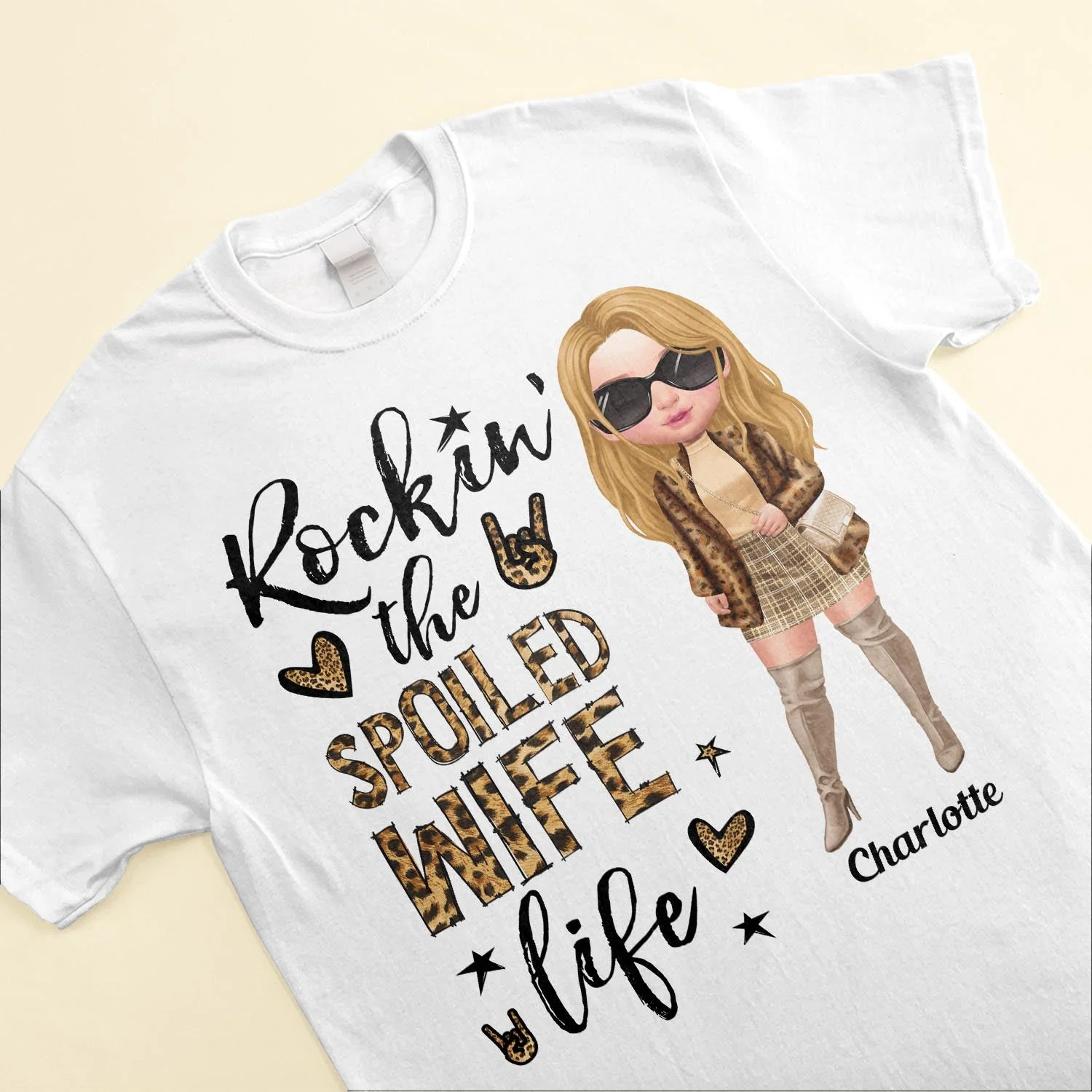 Spoiled Wife Life - Personalized Shirt - Anniversary, Valentine's Day, BirthdayGift For Wife, Mom, Lover - Fashion Girls - Image 3