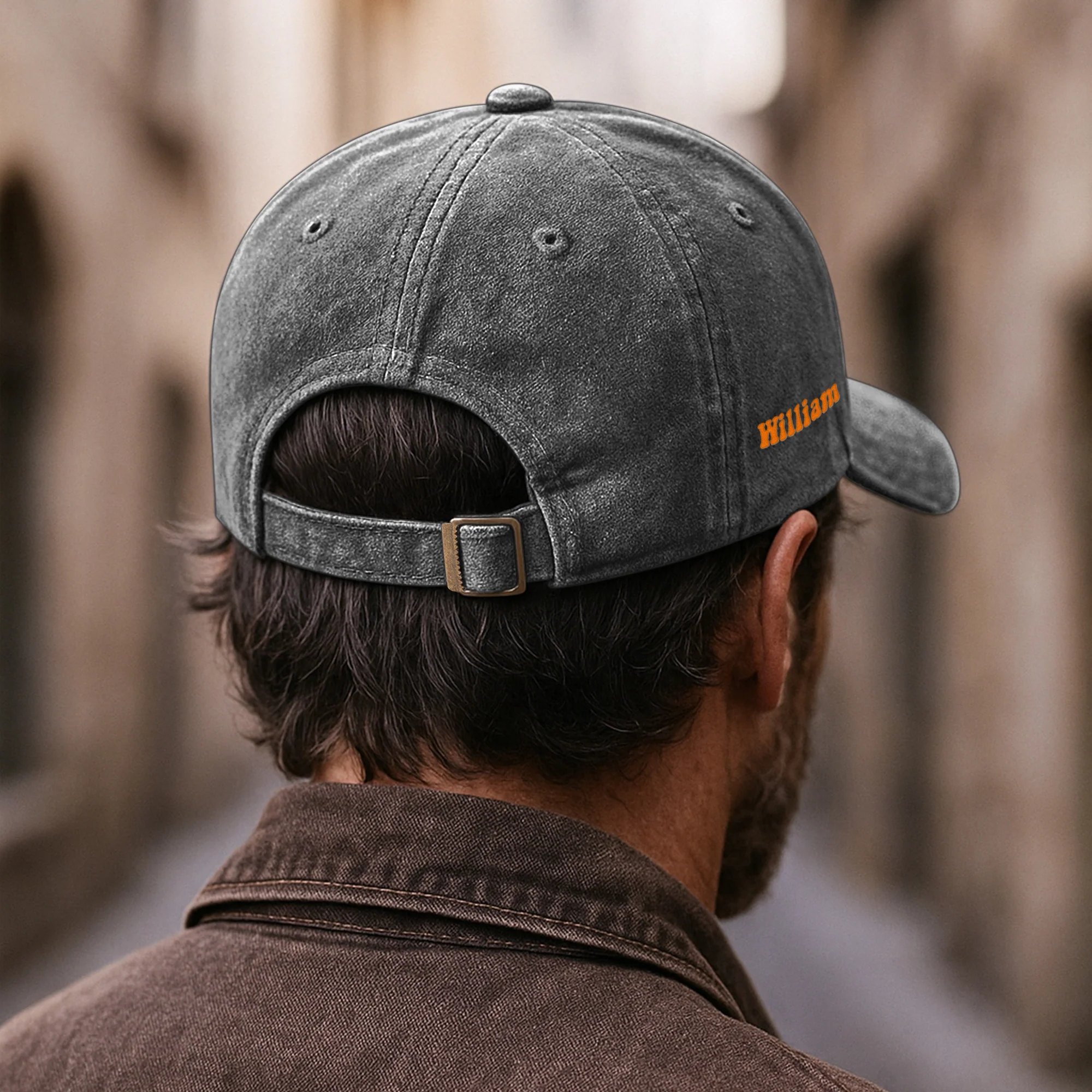 Spooky Goose On The Loose - Personalized Distressed Denim Cap - Image 5