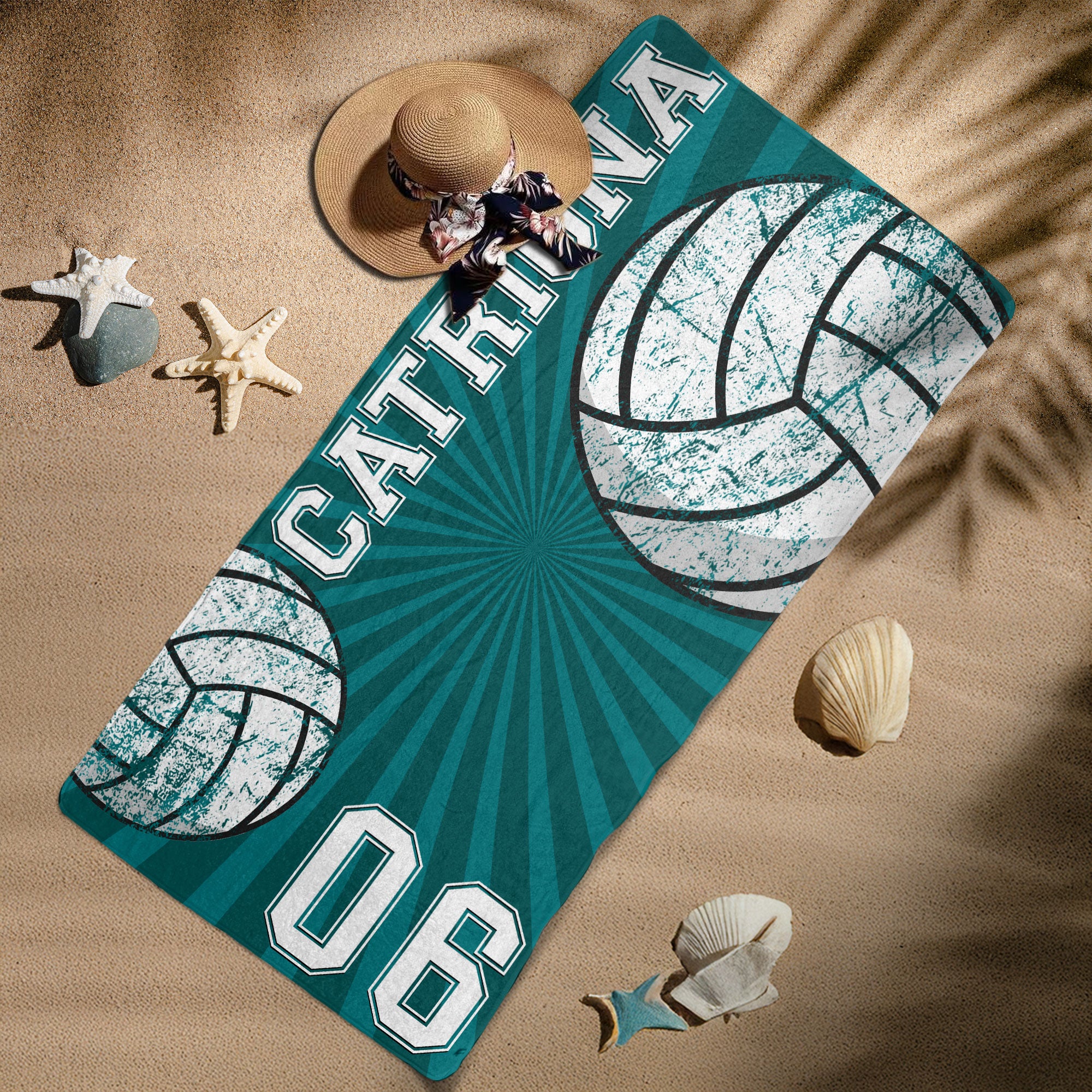 Sport Custom Name, Number - Personalized Quick-Dry Beach Towel - Image 8