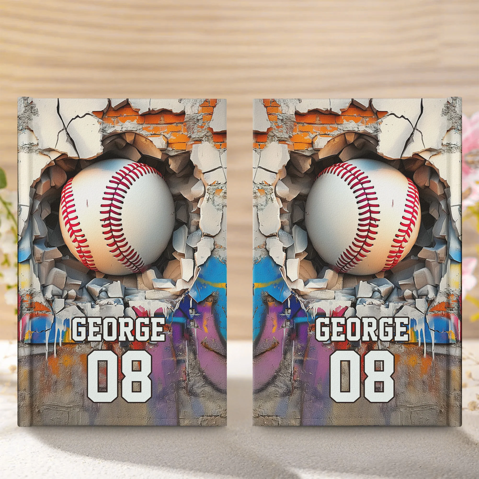 Sport Gifts For Players, Coaching, Team - Basketball, Baseball, Football, Soccer - Personalized Hardcover Journal - Image 4