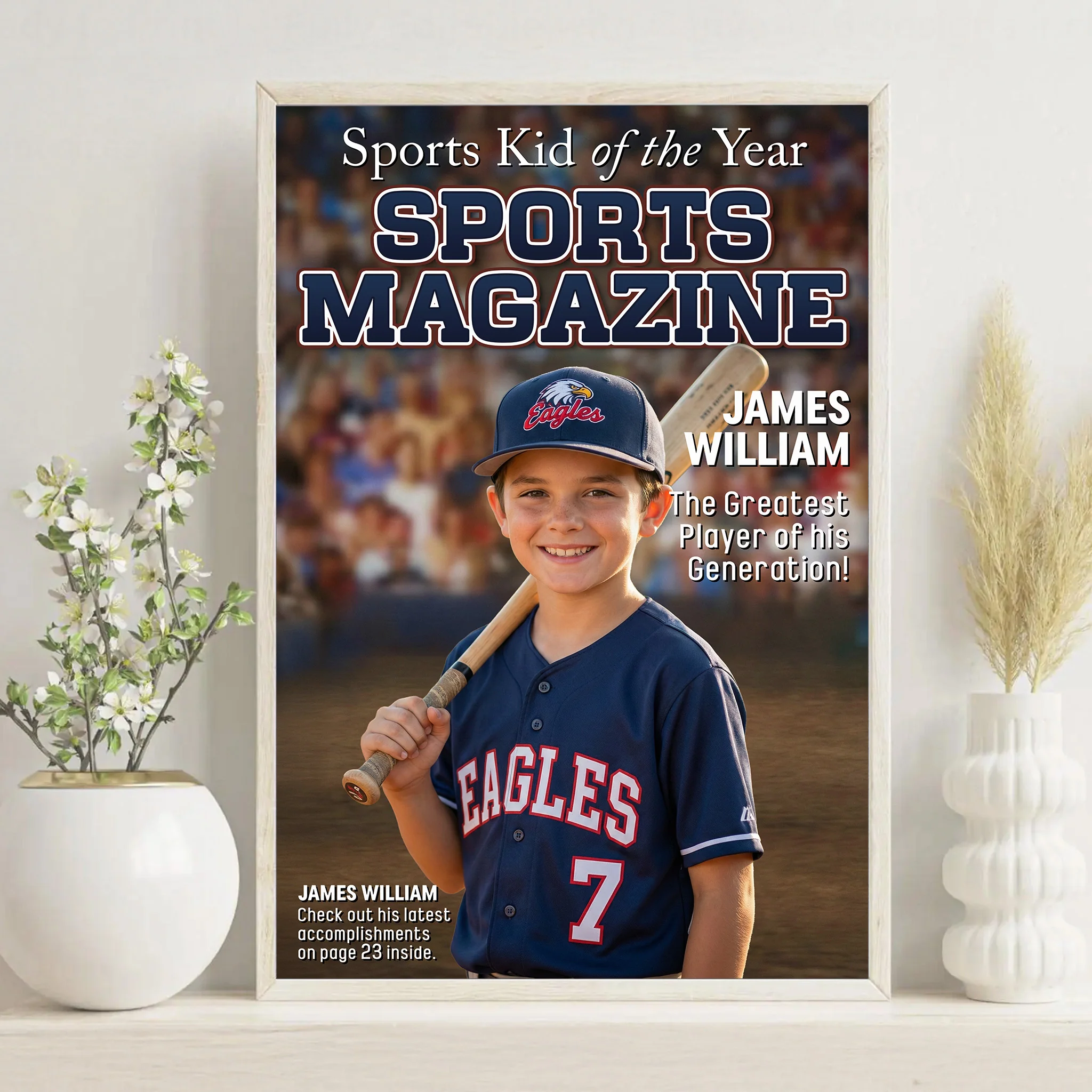 Sport Kid Magazine - Personalized Photo Poster - Image 2
