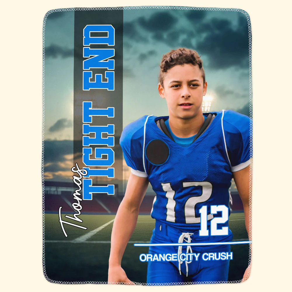 Sport Lovers - Basketball, Football, Baseball, Soccer, Softball Boy, Girls - Personalized Photo Blanket - Image 6