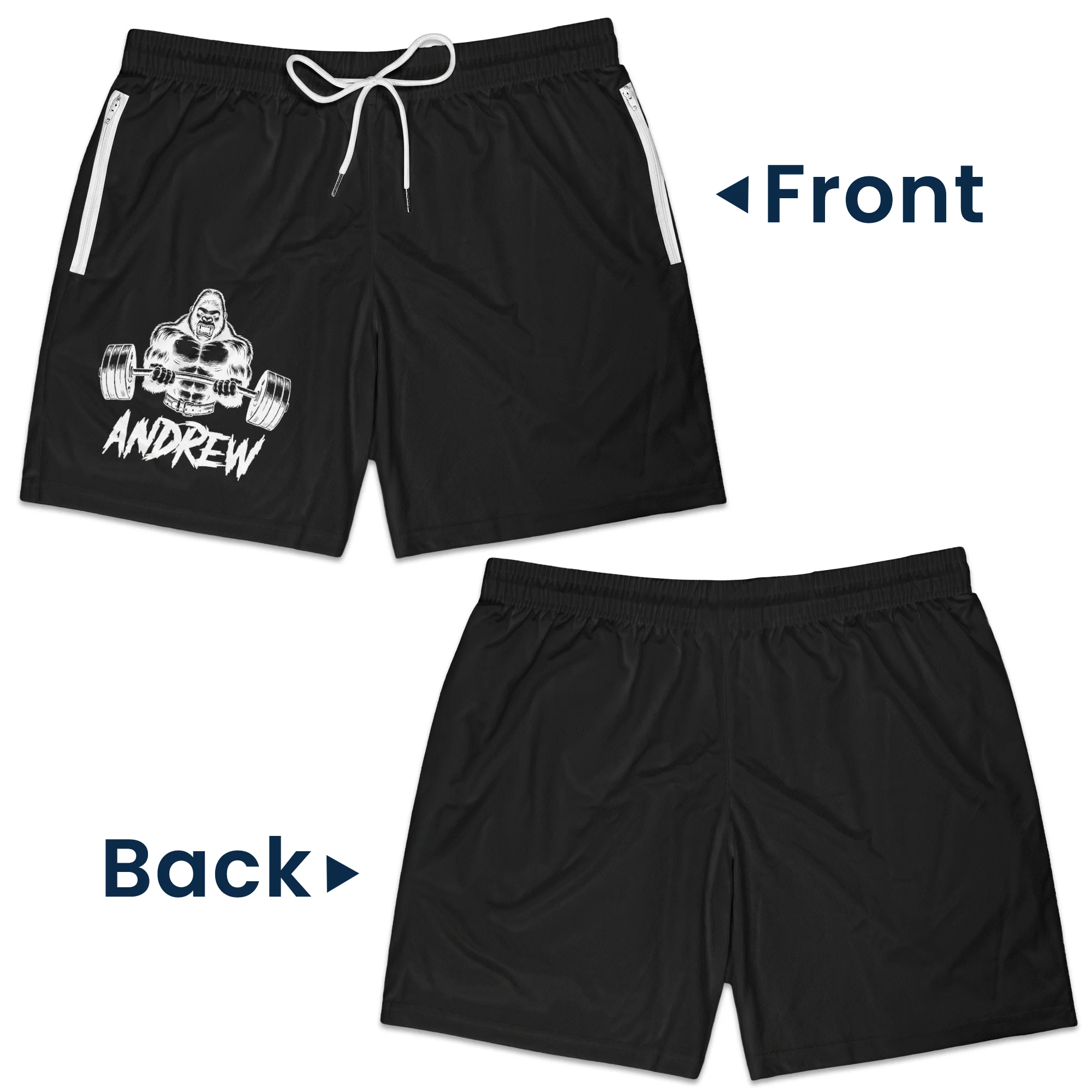 Squat On My Face Respectfully - Personalized Shorts - Image 7