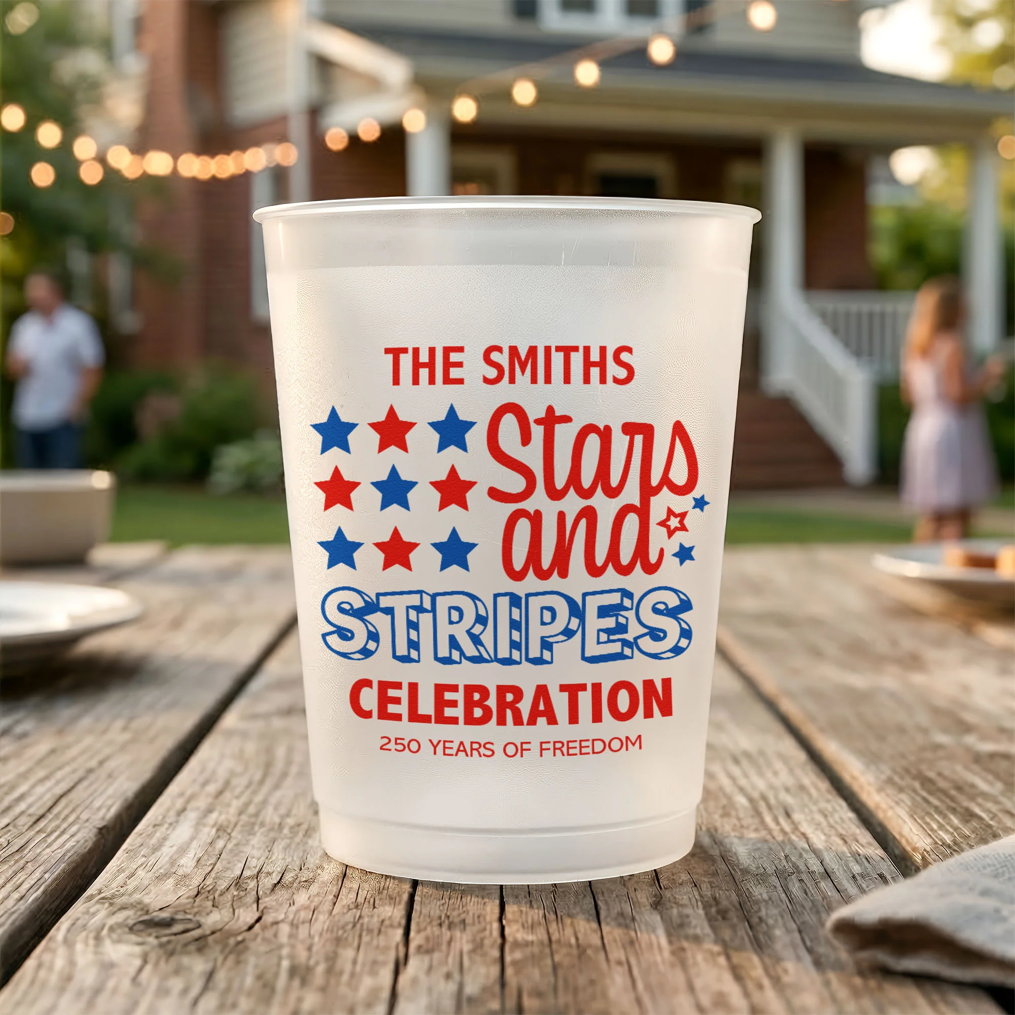 Stars And Stripes Celebration 250 Years Of Freedom - Personalized Cups - Image 5