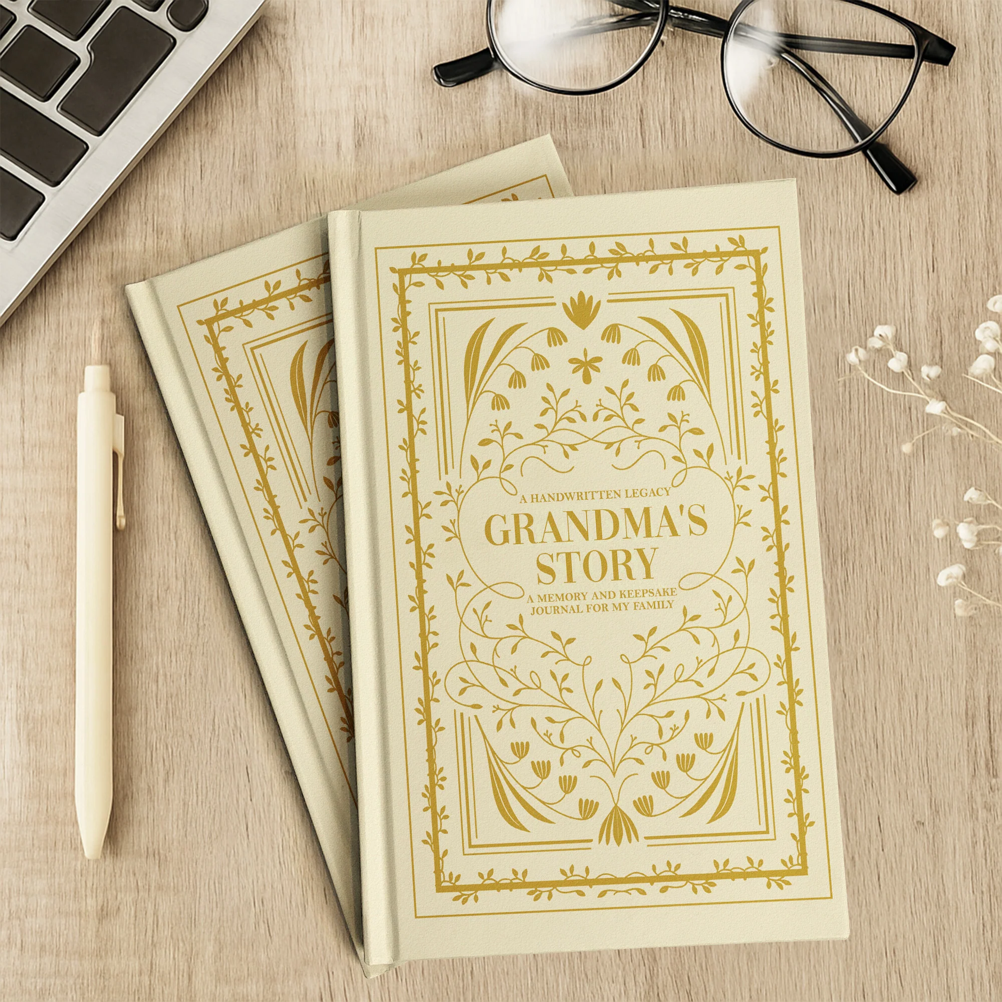 Story Journal A Memory And Keepsake Journal For My Family - Personalized Hardcover Journal - Image 5