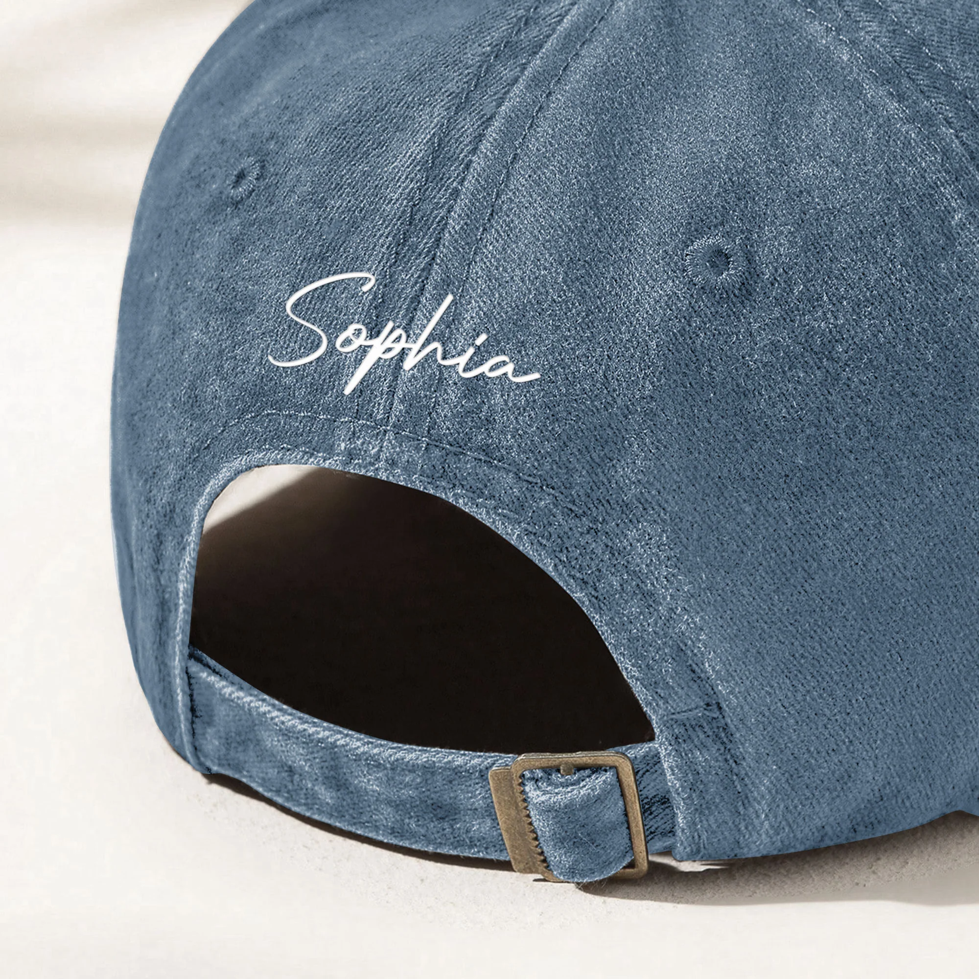 Summer Vibes - Personalized Distressed Denim Cap - Image 3