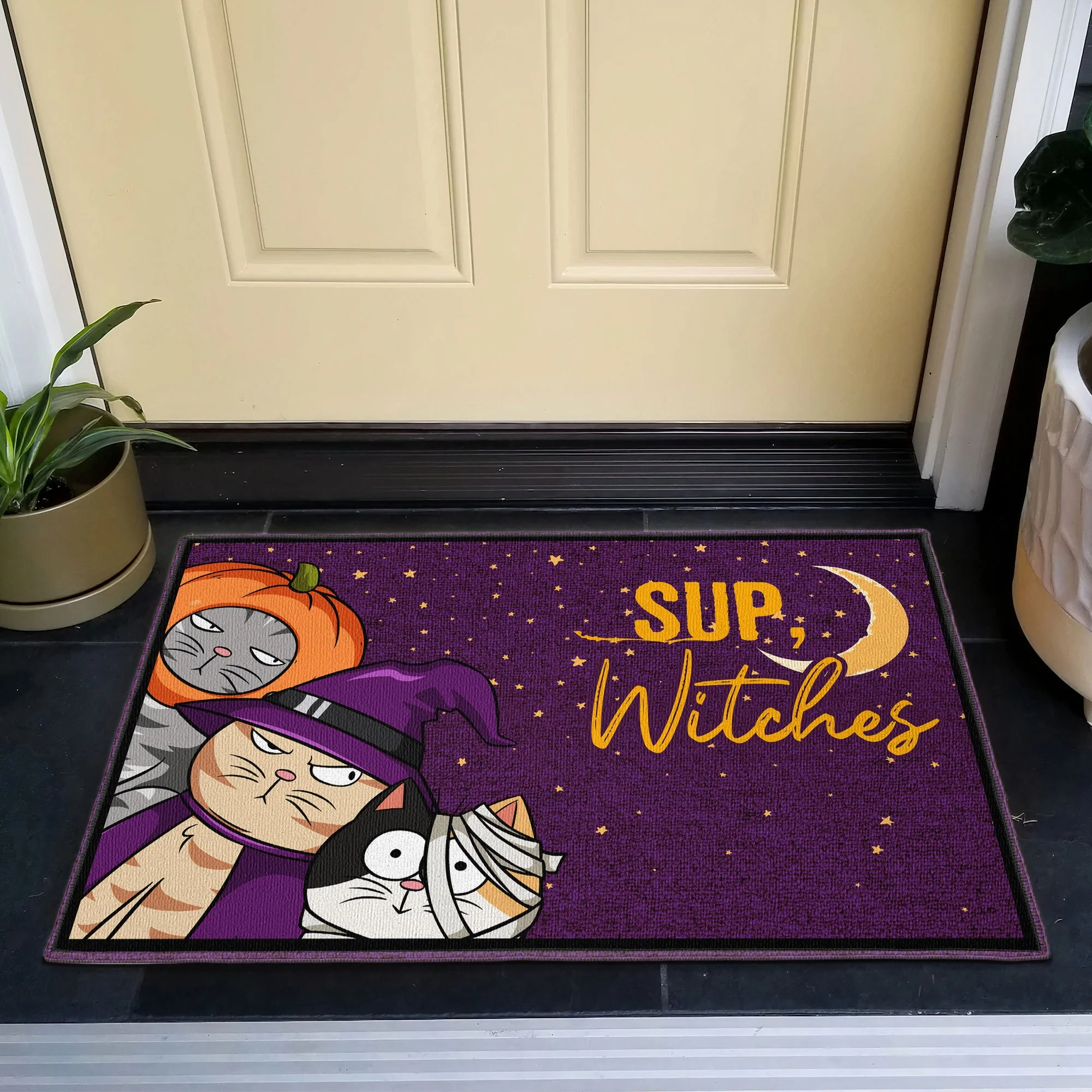 Sup Witches Pet Version - Personalized Doormat - Image 4