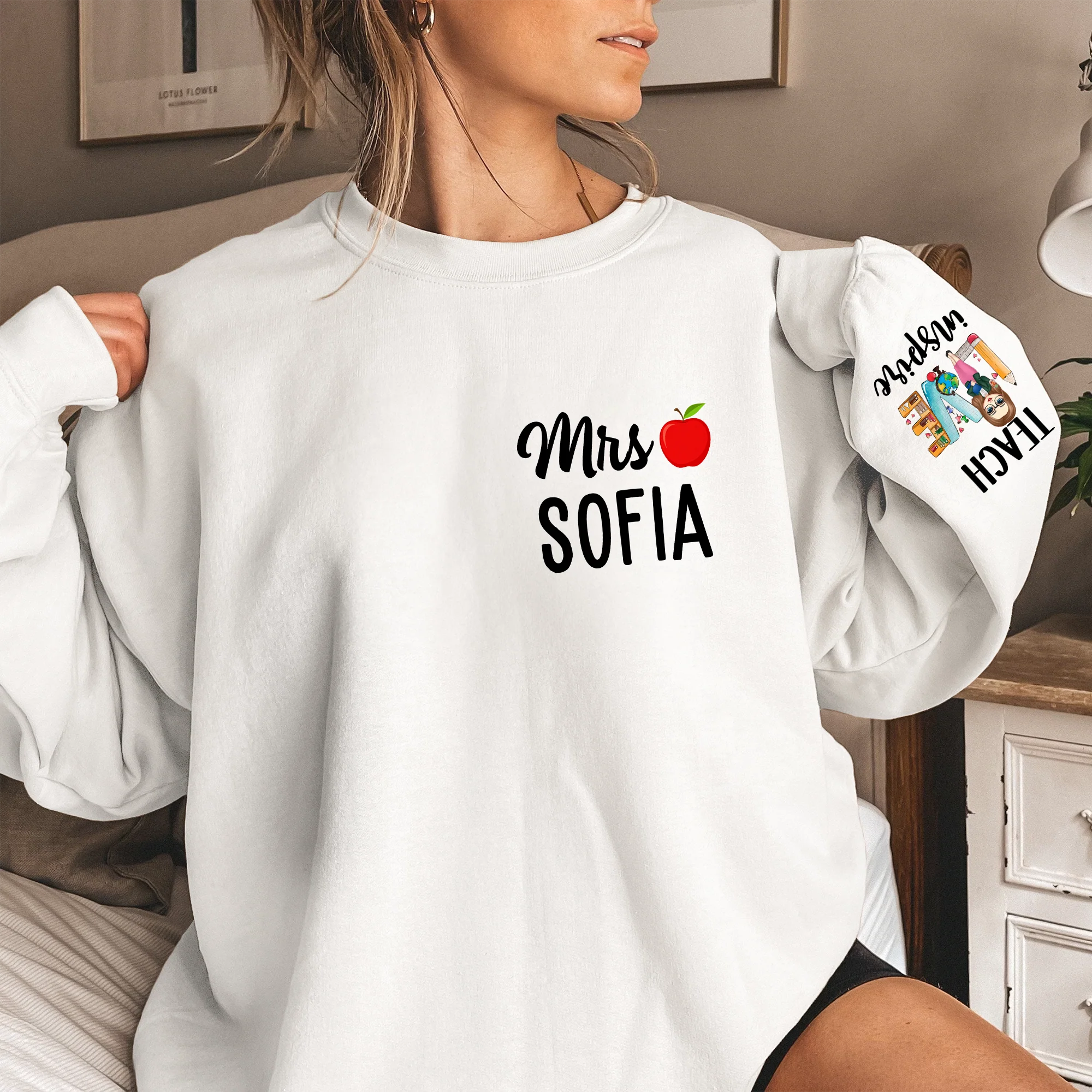 Teach Love Inspire - Personalized Sweatshirt - Image 2