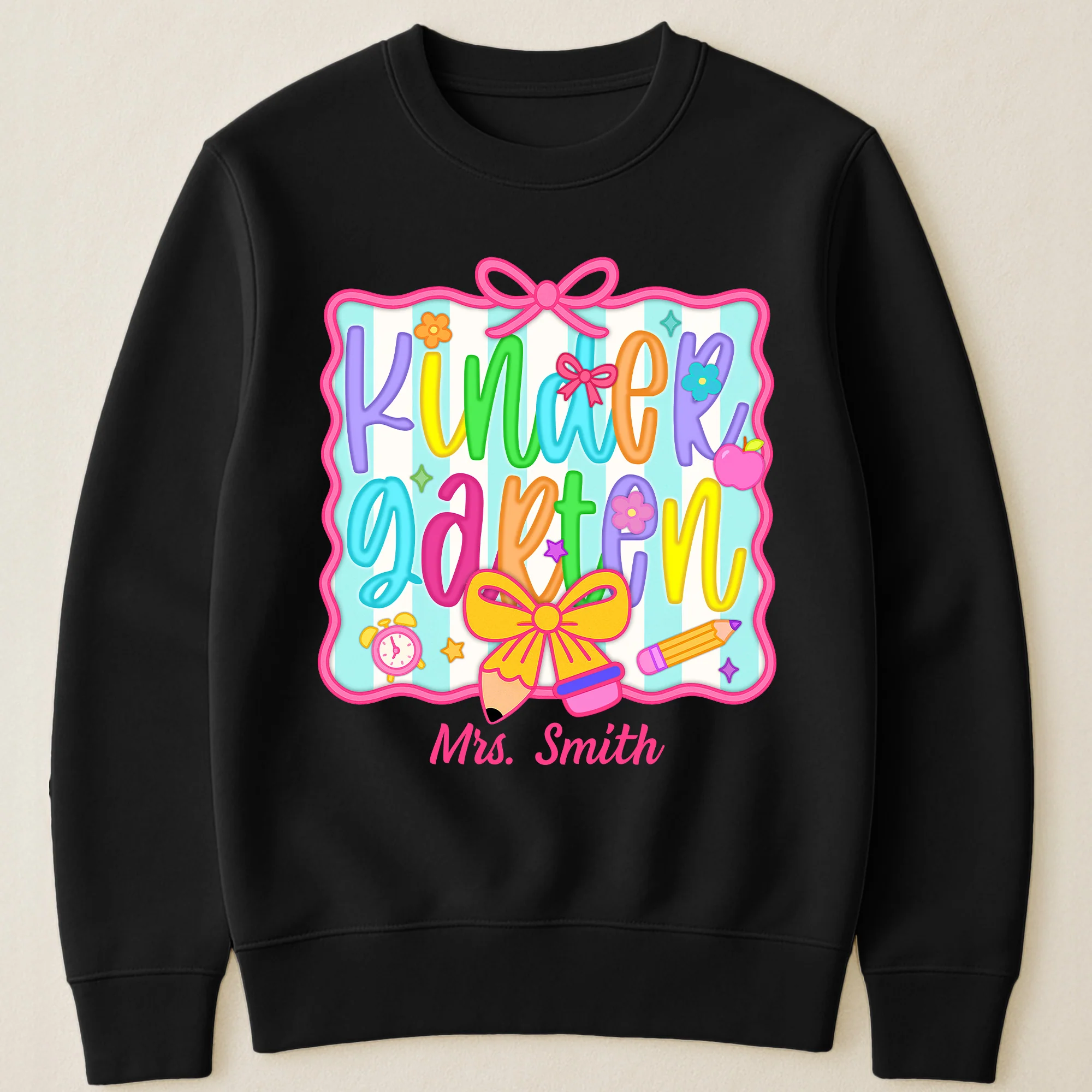 Teacher Custom Grade Back To School First Day Of School - Personalized Shirt - Image 3