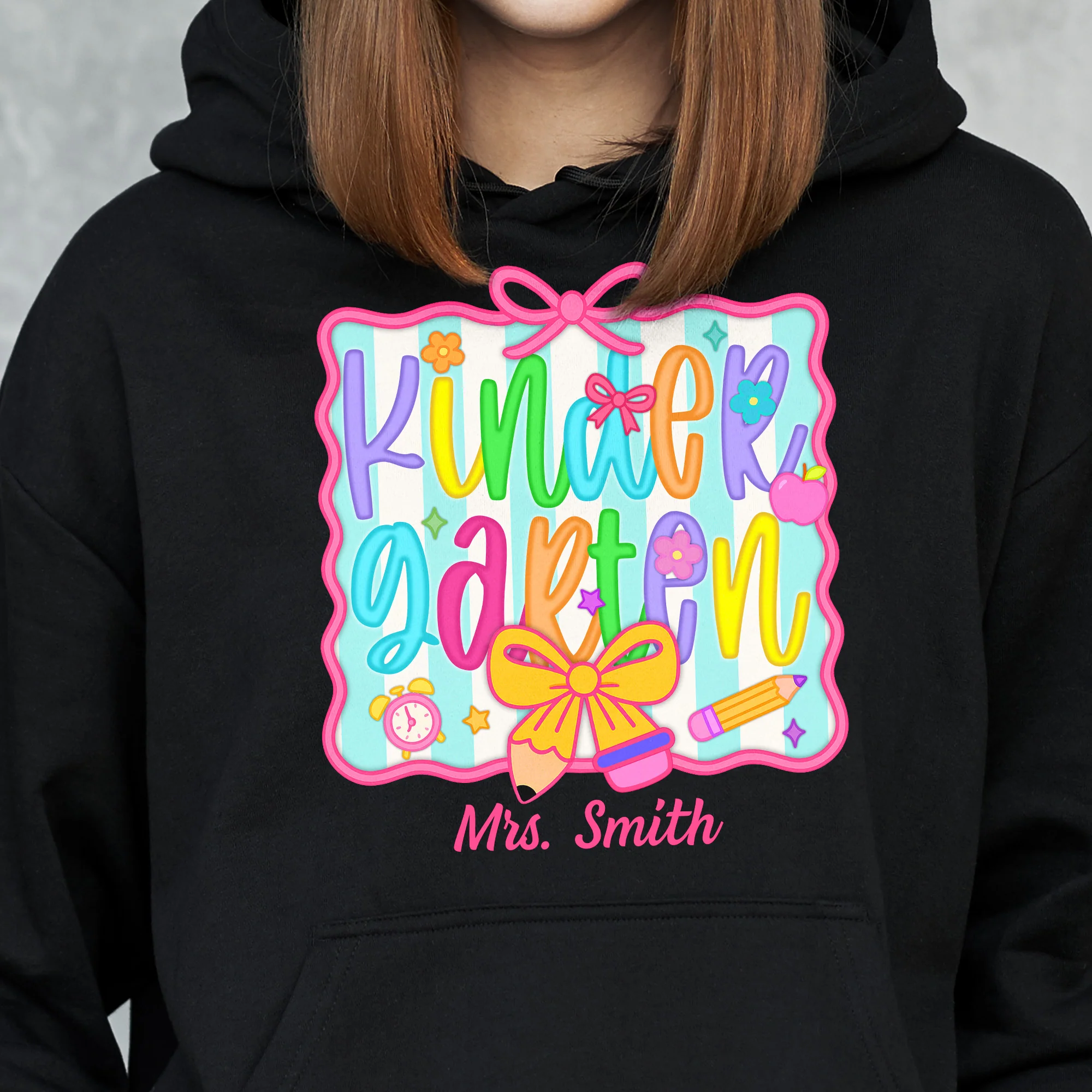 Teacher Custom Grade Back To School First Day Of School - Personalized Shirt - Image 5