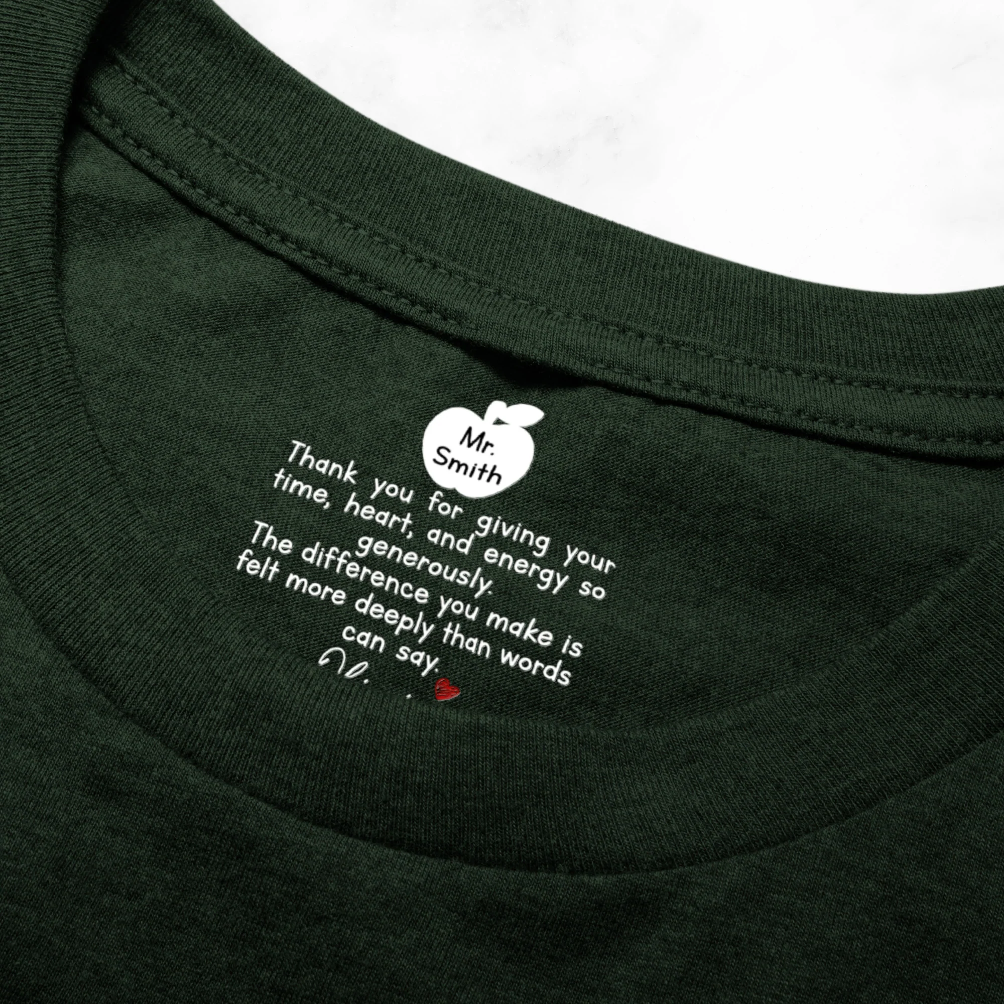 Teacher Thank You For The Difference You Make - Personalized Shirt - Image 5