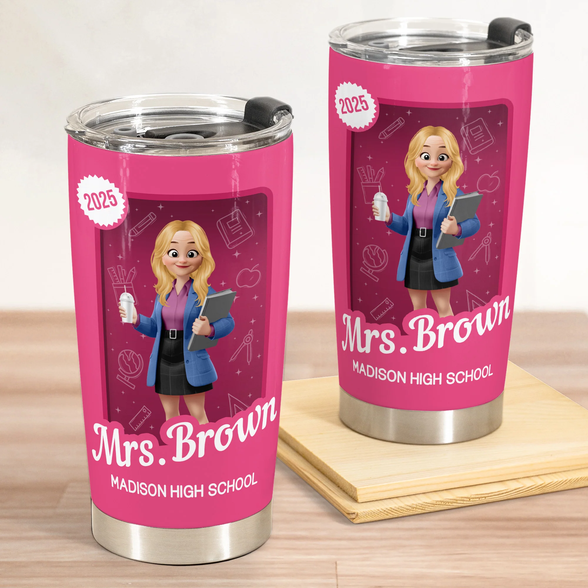Teacher Toy Box - Teacher Personalized Gift - Personalized Tumbler Cup - Image 2