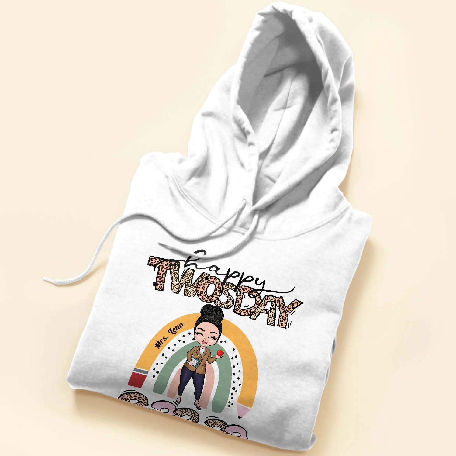 Teaching On A Twosday - Personalized Shirt - Anniversary, Funny Gift For Teachers - Image 5