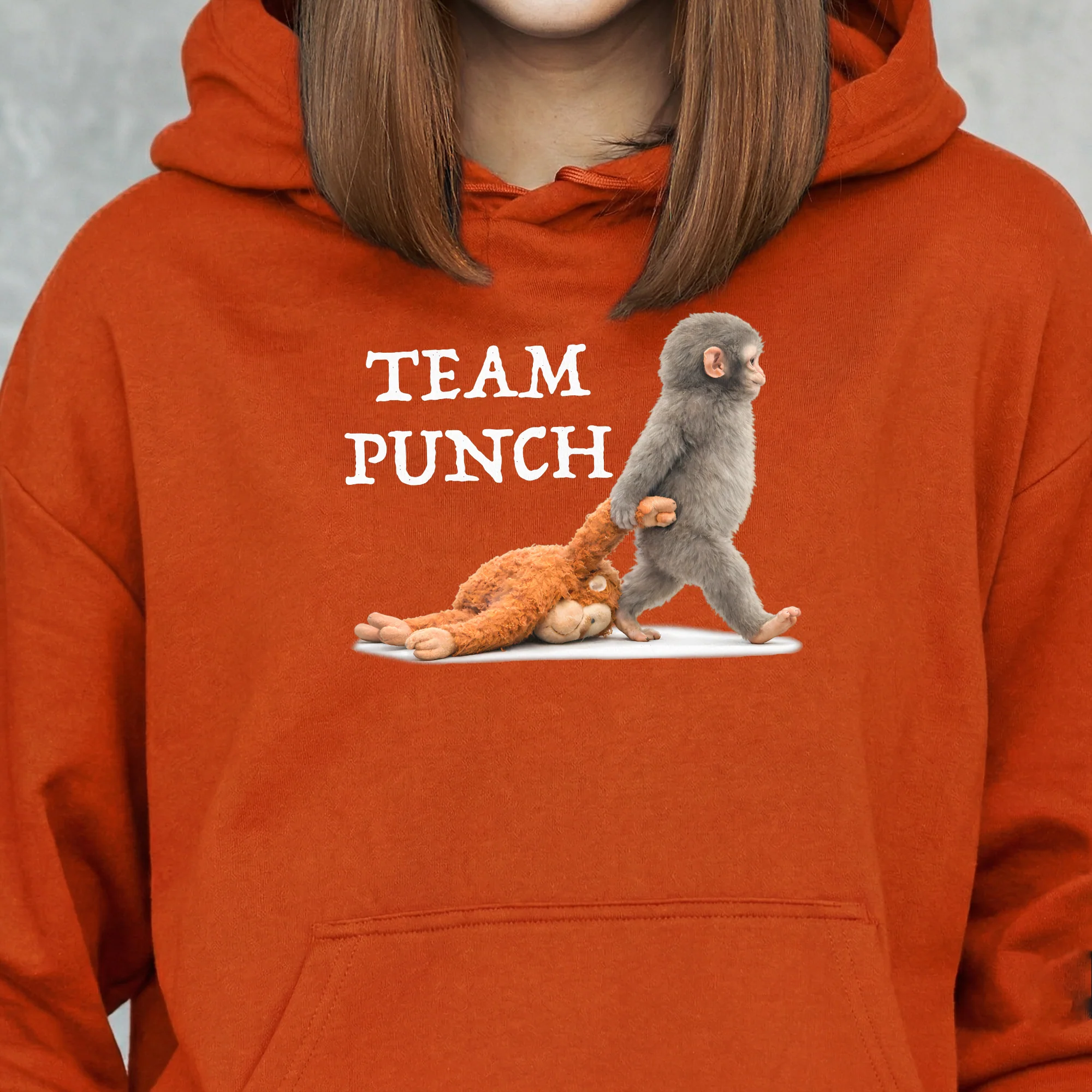 Team Punch Baby Monkey Punch - Support Animal, Peace Lovers - Shirt - Image 4