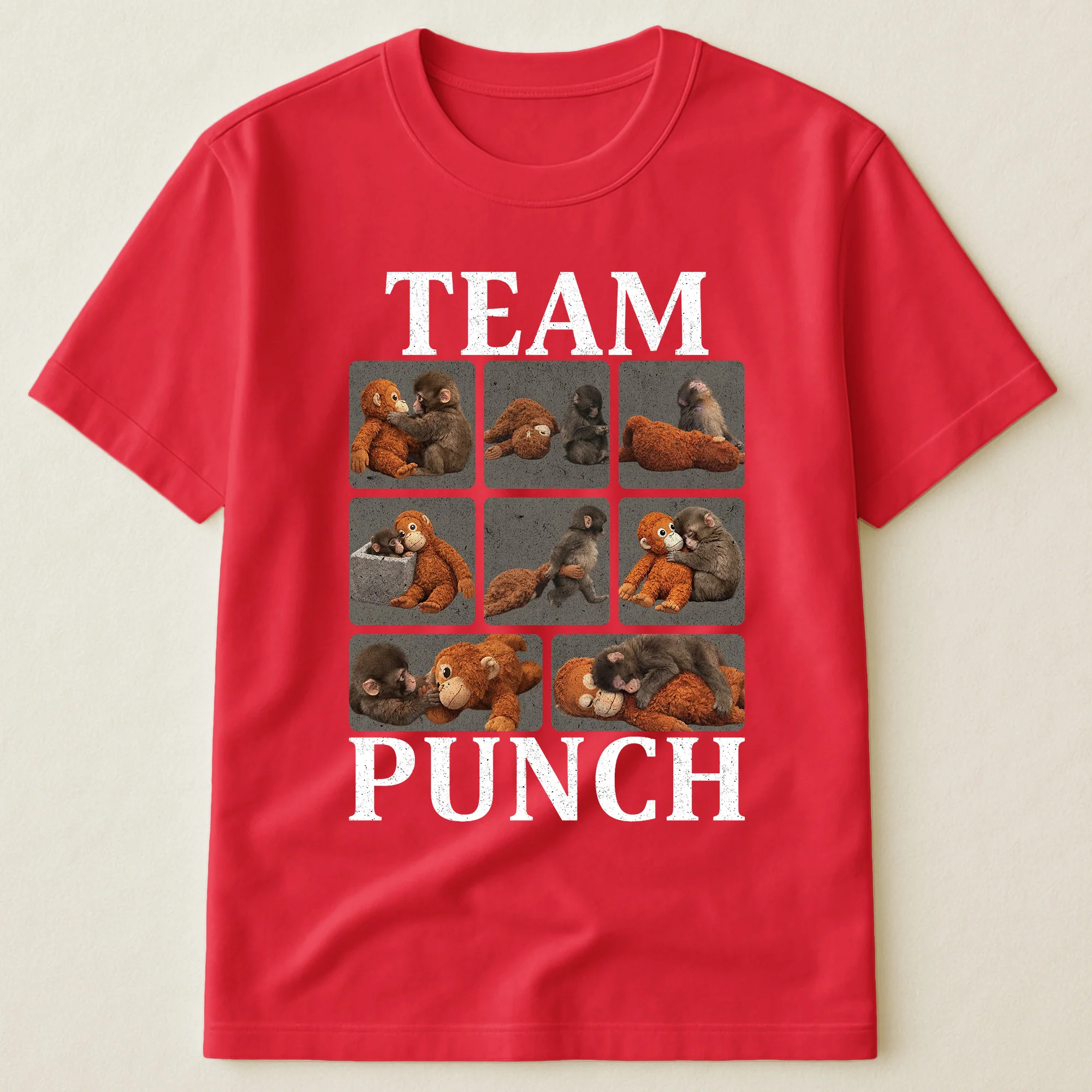 Team Punch - Punch Monkey Lovers, Animal Support, Peace Lovers - Shirt - Image 9