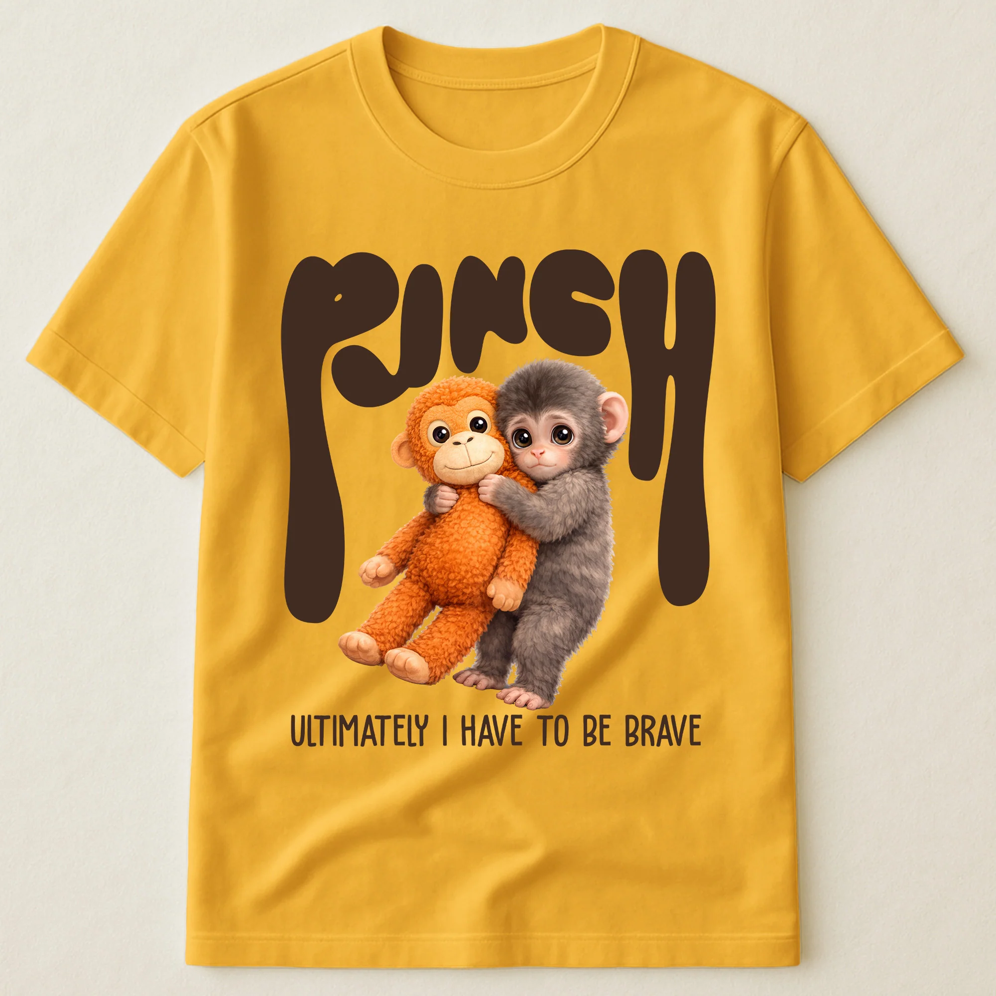 Team Punch Ultimately I Have To Be Brave - Punch Monkey Lovers, Animal Support, Peace Lovers - Shirt - Image 5