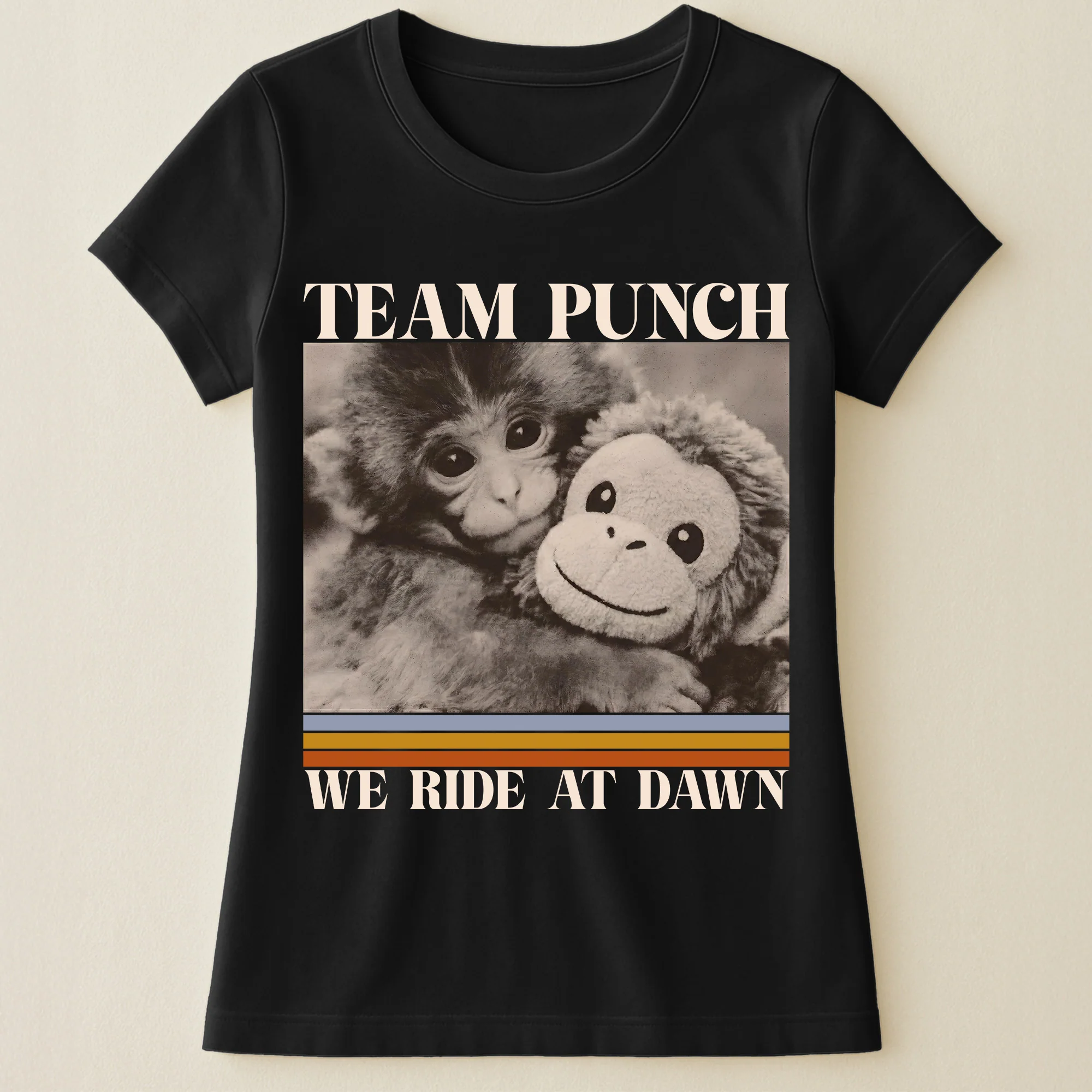Team Punch We Ride At Dawn - Punch Monkey Lovers, Animal Support, Peace Lovers - Shirt - Image 27