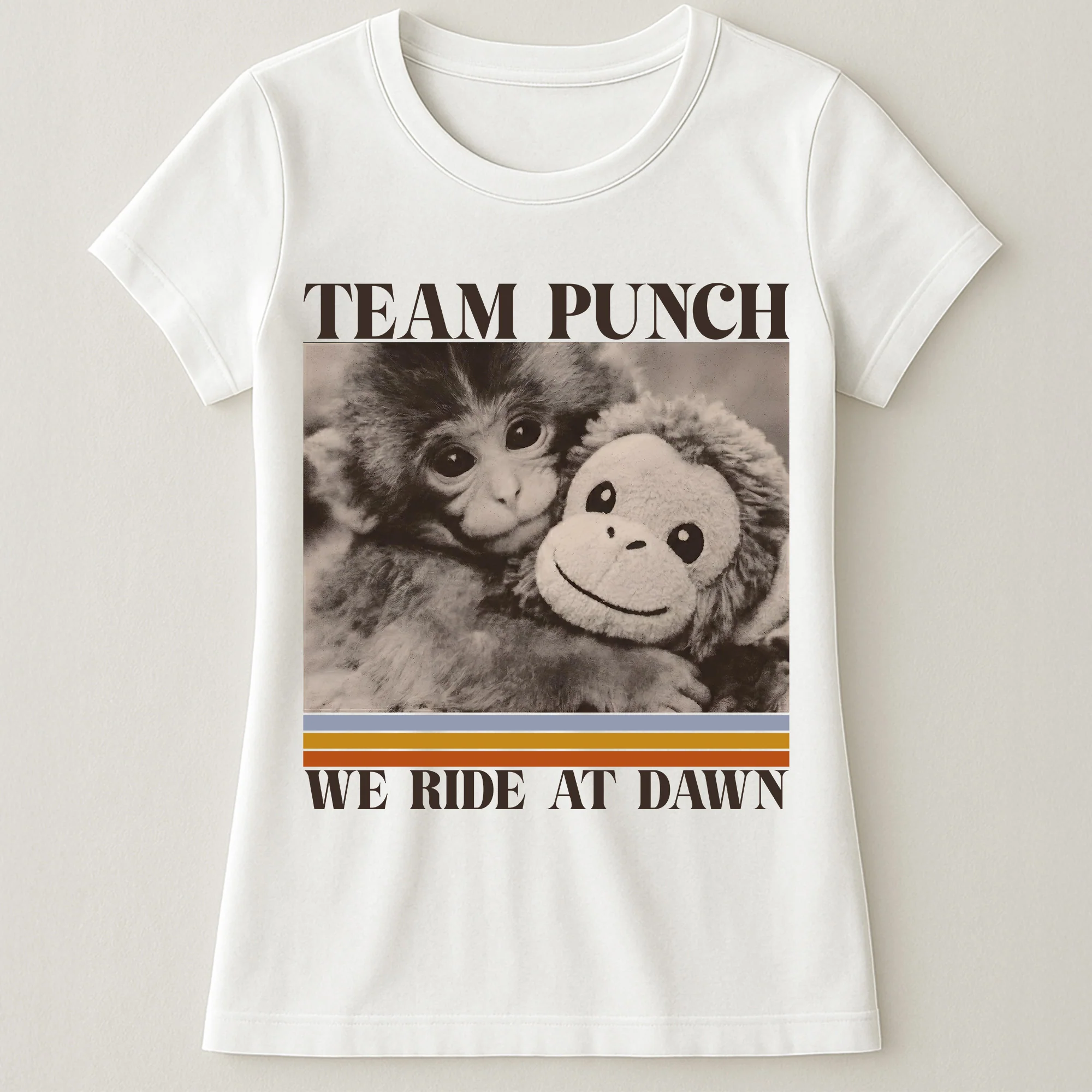 Team Punch We Ride At Dawn - Punch Monkey Lovers, Animal Support, Peace Lovers - Shirt - Image 35