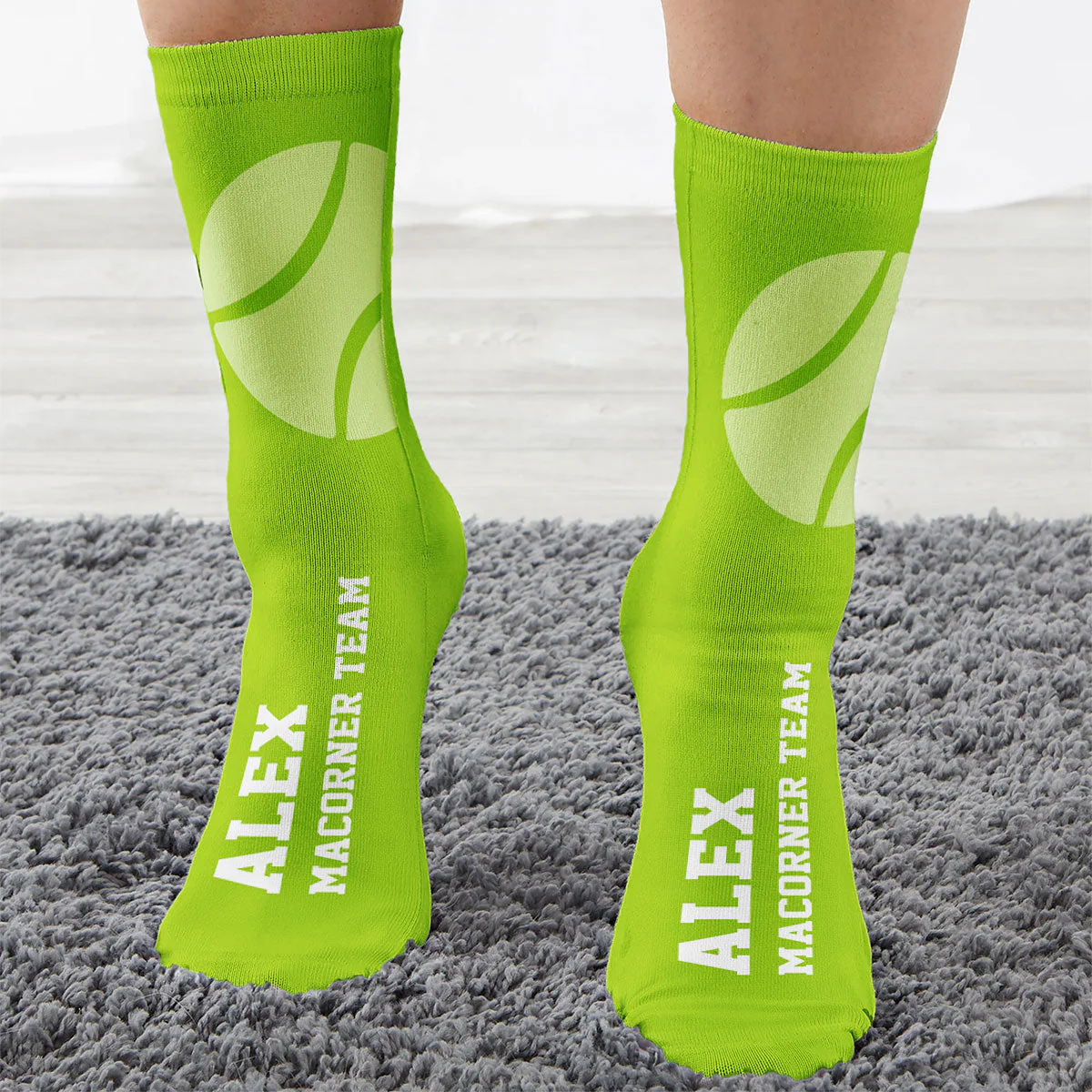 Tennis- Personalized Crew Socks - Image 3