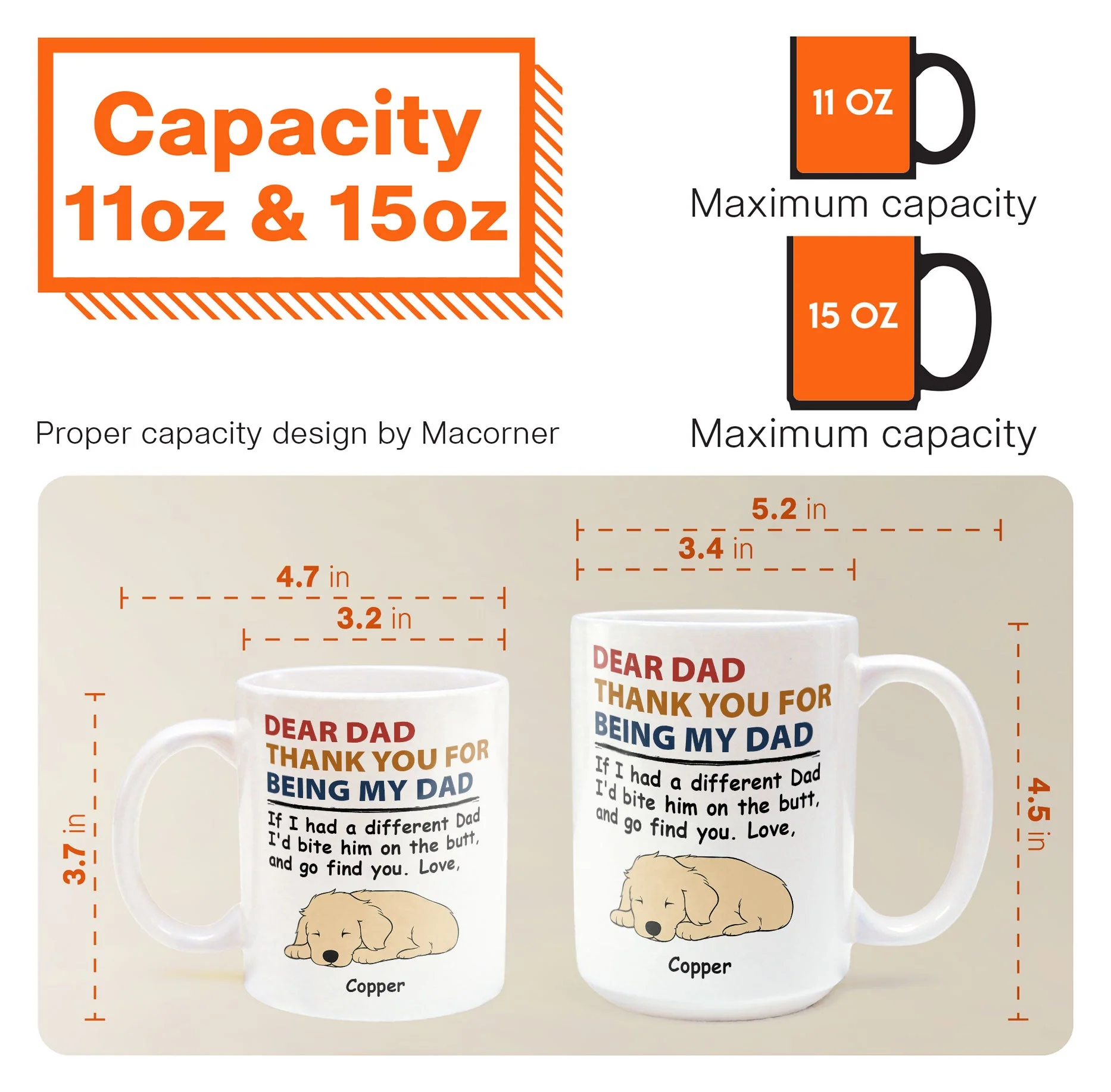 Thank You For Being Our Mom Our Dad - Personalized Mug - Image 3