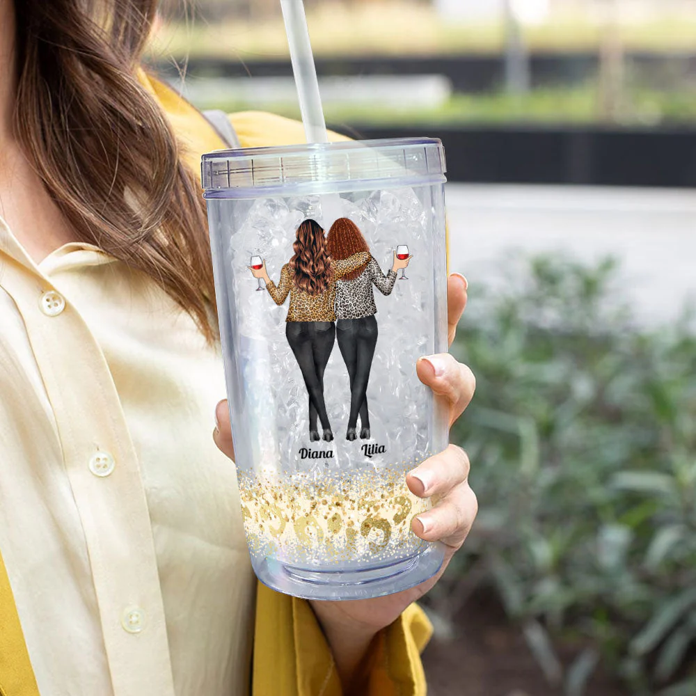 Thank You For Being You - Personalized Acrylic Tumbler With Straw - Image 4
