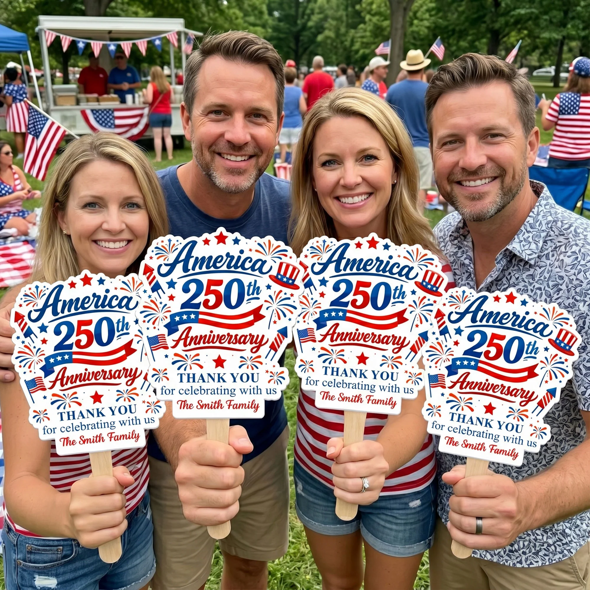 Thank You For Celebrating With Us - Personalized Fan - Image 3