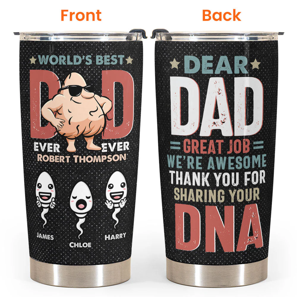 Thank You For Sharing Your DNA - Personalized Tumbler Cup - Image 4